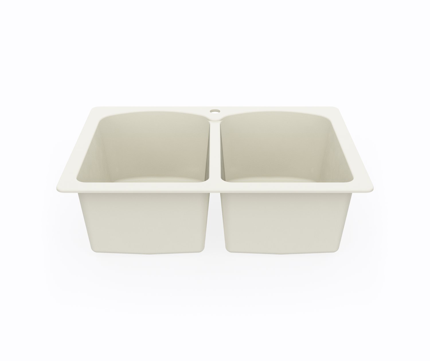 KSLB 3322 22 X 33 Swanstone Dual Mount Double Bowl Sink In Bone Sink   Swan Sw000156 037 1 