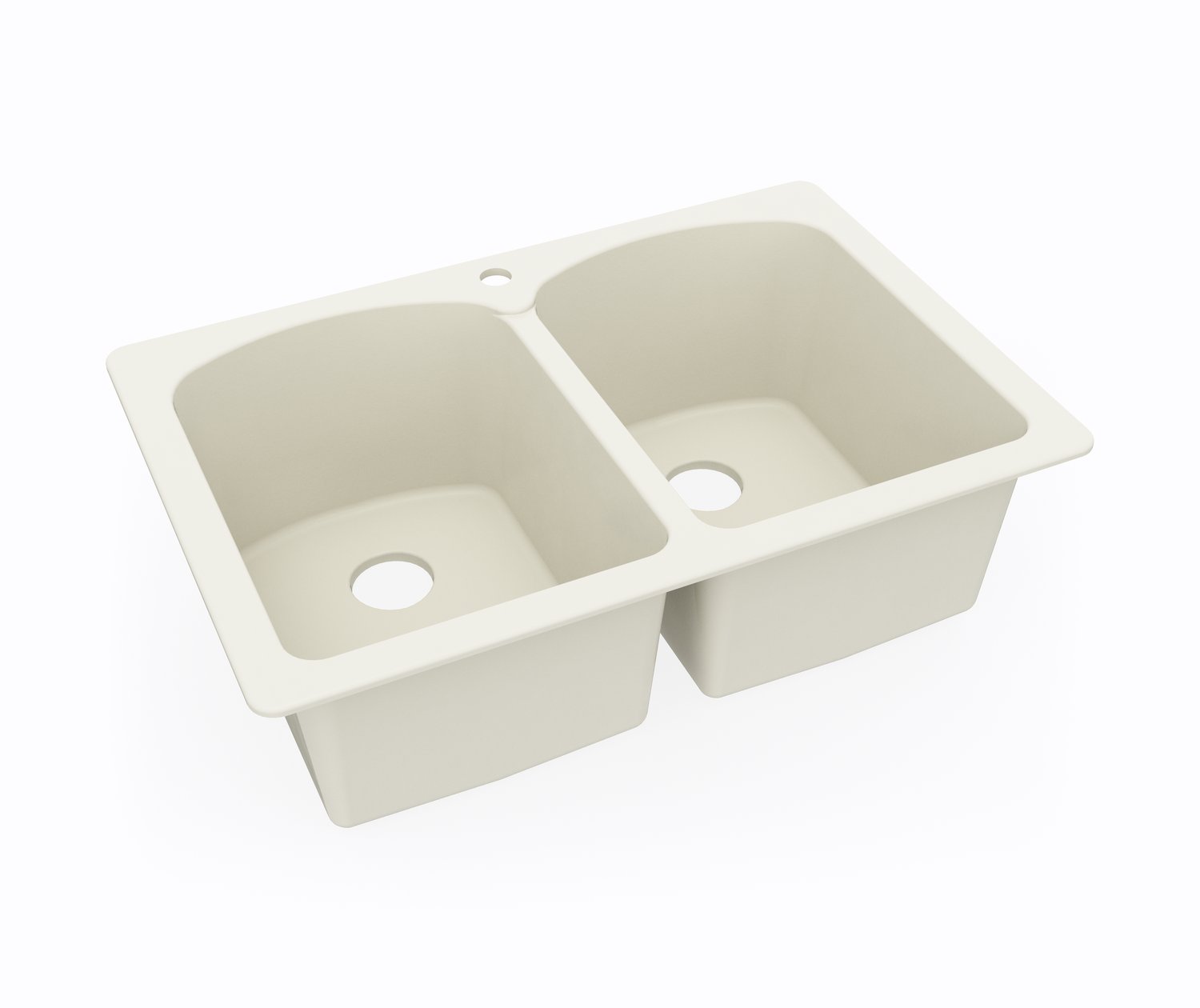 KSLB3322 22 x 33 Swanstone® Dual Mount Double Bowl Sink in Bone Sink