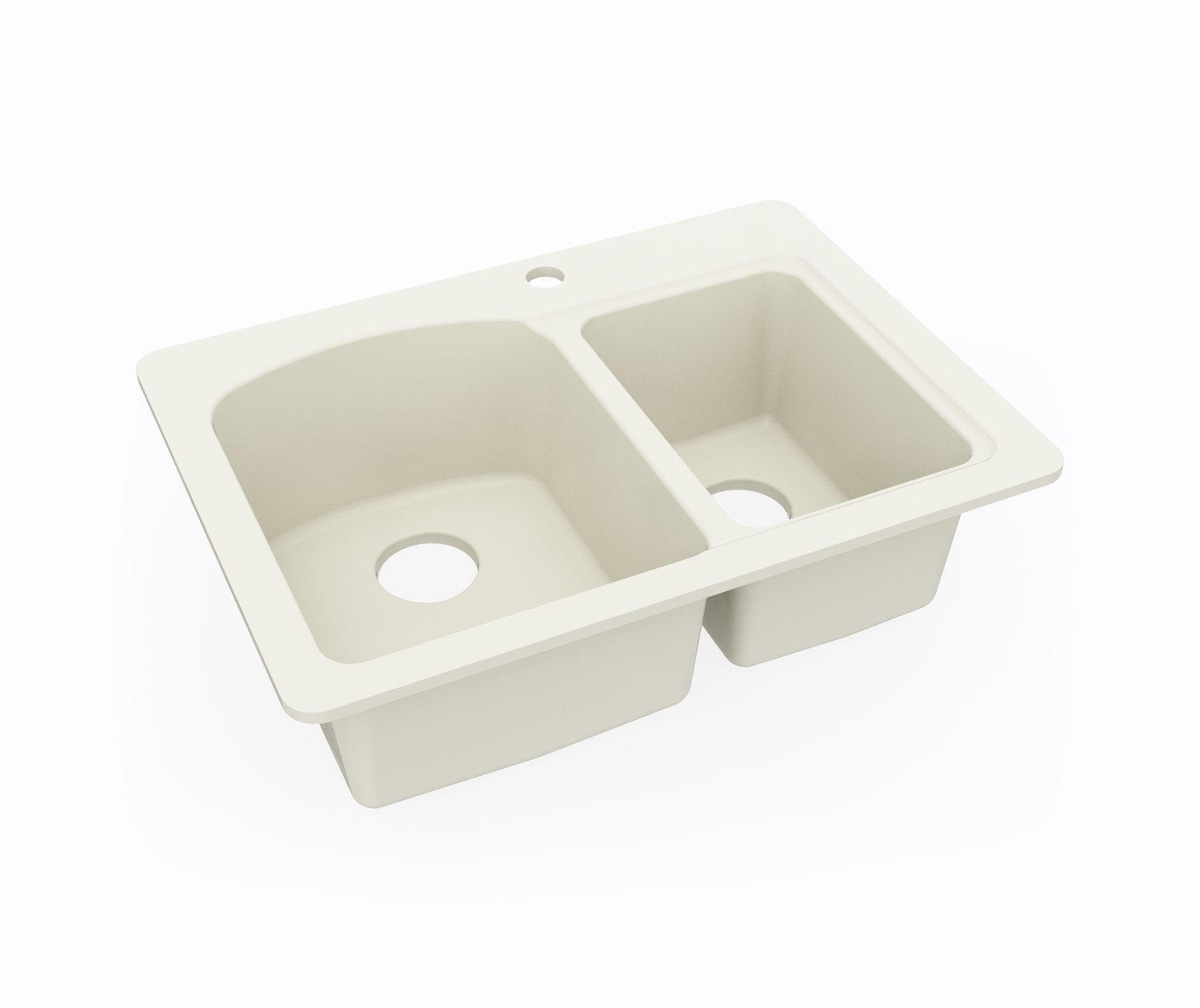 KSDB2518 18 x 25 Swanstone® Dual Mount Double Bowl Sink in Bone Sink