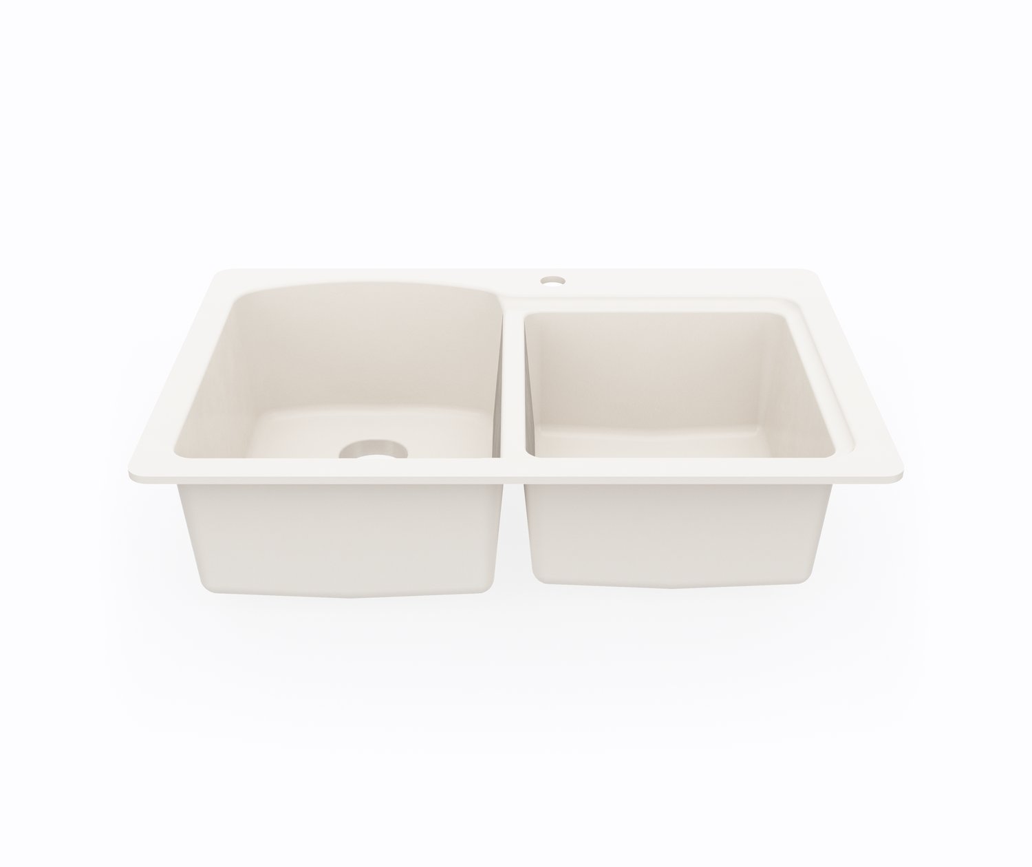 KSDB 3322 22 X 33 Swanstone Dual Mount Double Bowl Sink In Bisque   Swan Sw000159 018 1 