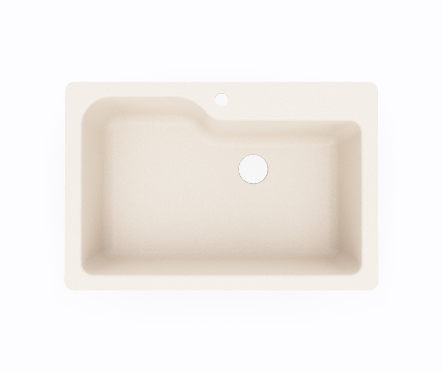KSSB-3322 22 x 33 Swanstone® Dual Mount Single Bowl Sink in