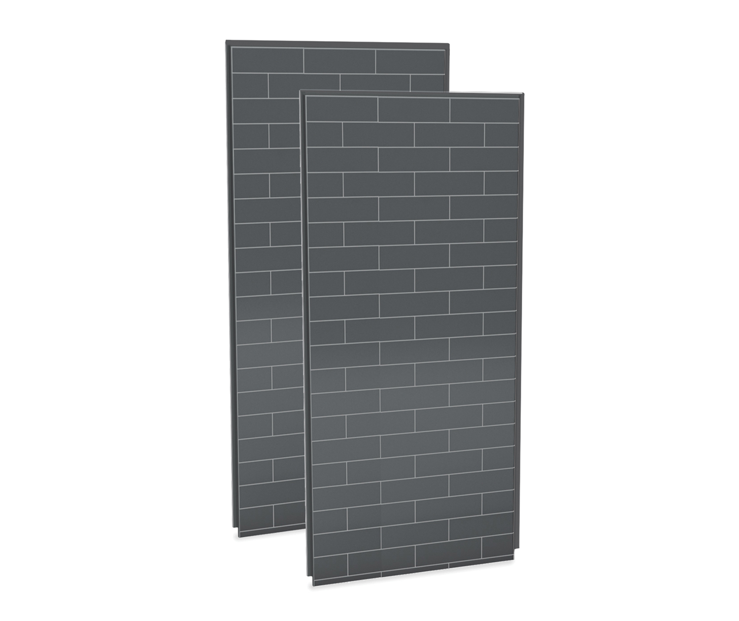 Utile 3636 Composite Direct-to-Stud Two-Piece Corner Shower Wall 