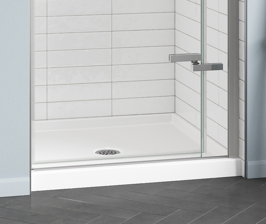 Image of a square shower base.