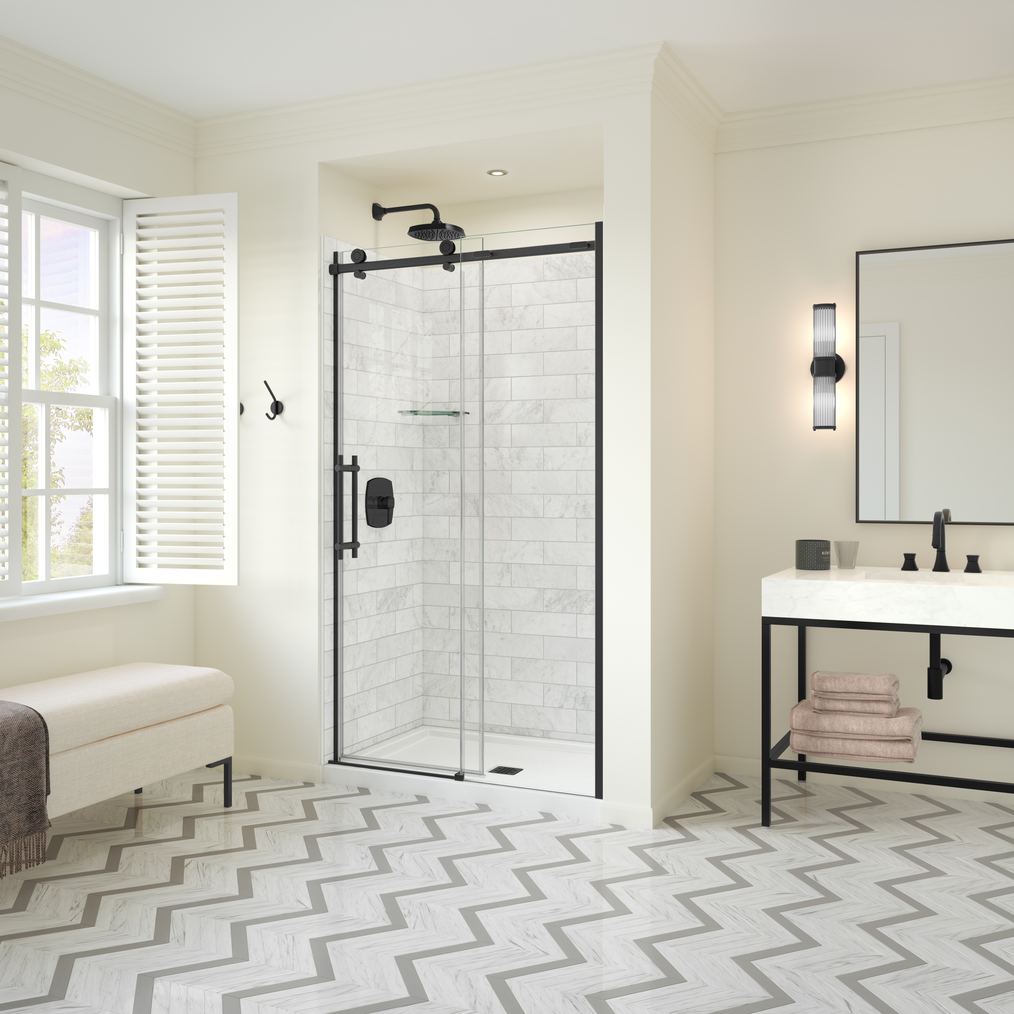 plants09.04.01 Odyssey SC 45-47 ½ x 78in. 8 mm Sliding Shower Door for