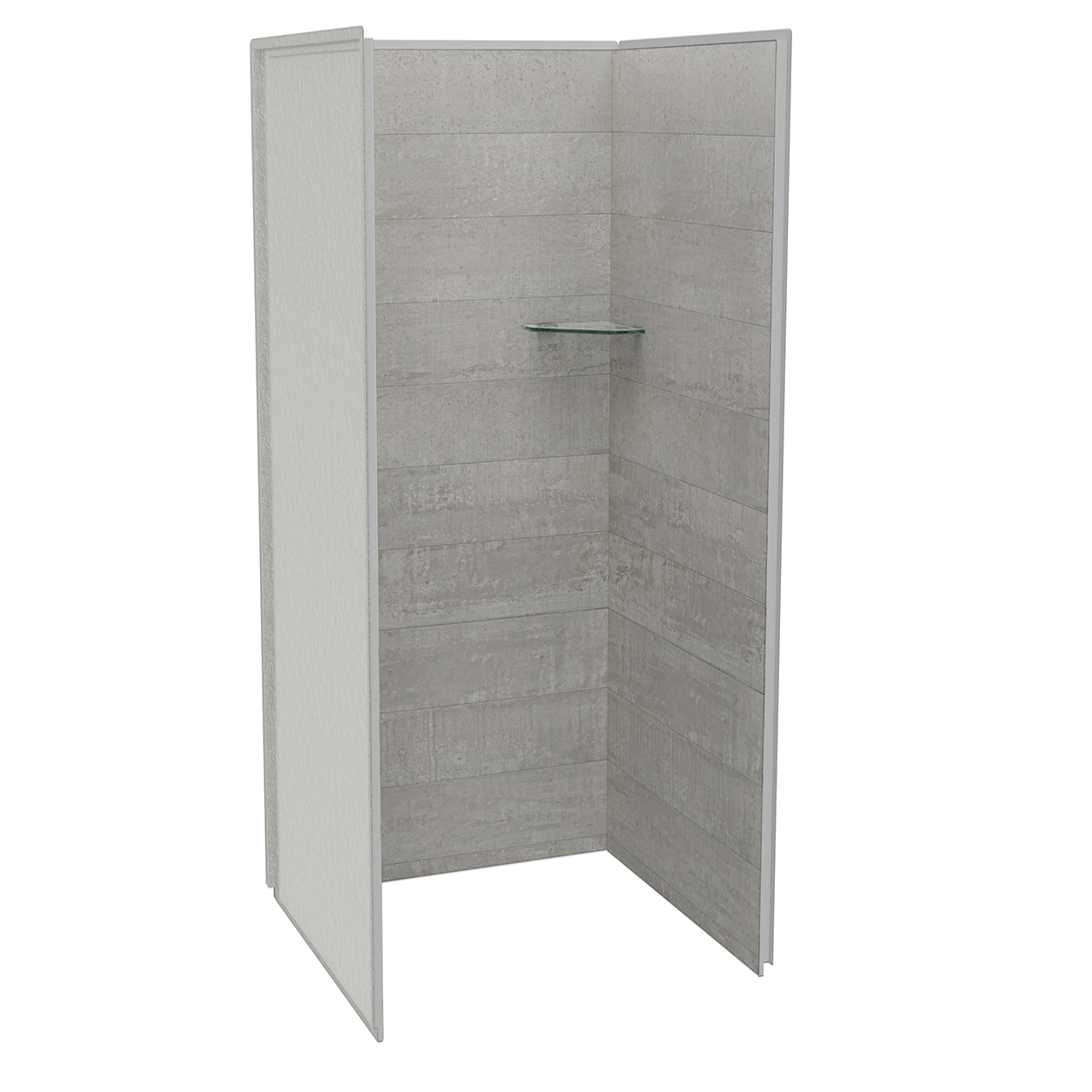 Utile 3636 Composite DirecttoStud ThreePiece Alcove Shower Wall Kit
