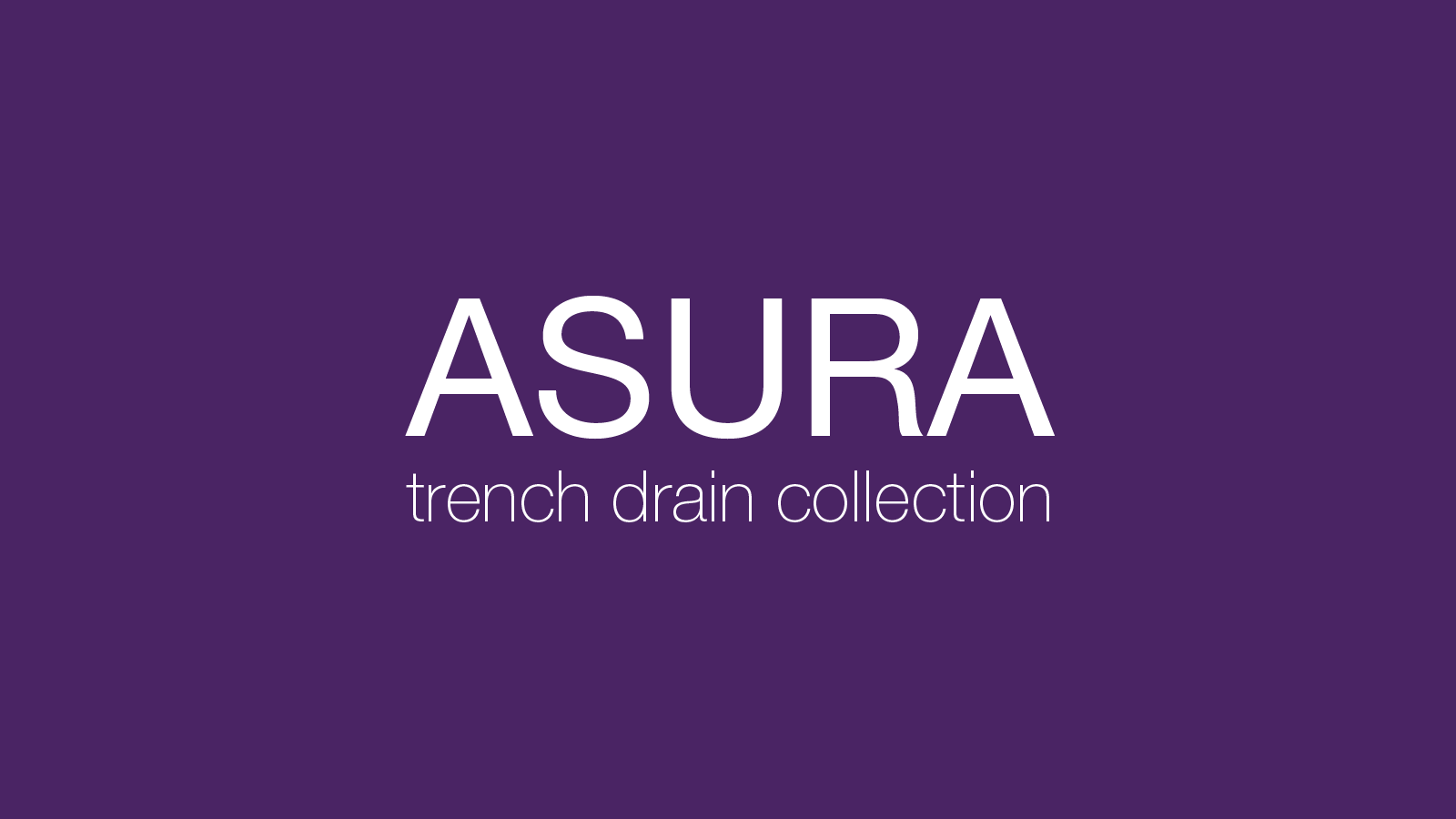 Comfort Designs Trench Drain Collection Series