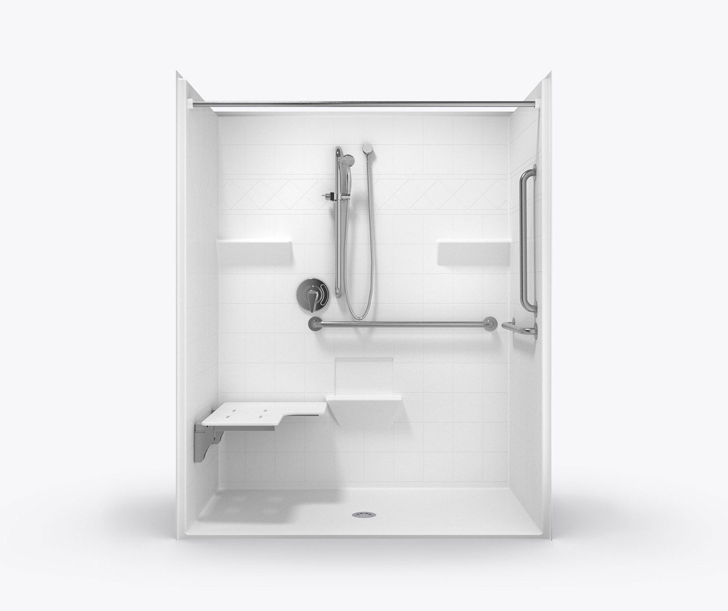 【メーカー公式ショップ】 XST 6334 BF MAS AcrylX Alcove One-Piece Shower with Center テーブル・チェア・ハンモック