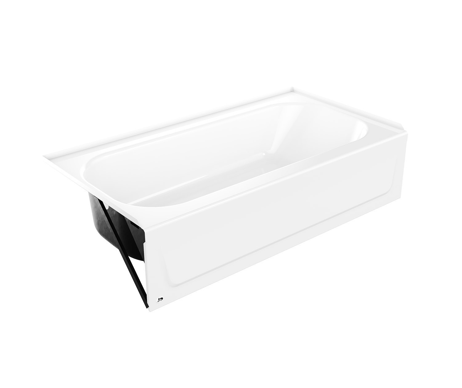 Nextile Alcove Tub Shower Kit 32 in. L x 60 in. W x 74.5 in. H with Aloha Plus Bathtub with Right Hand Drain in White