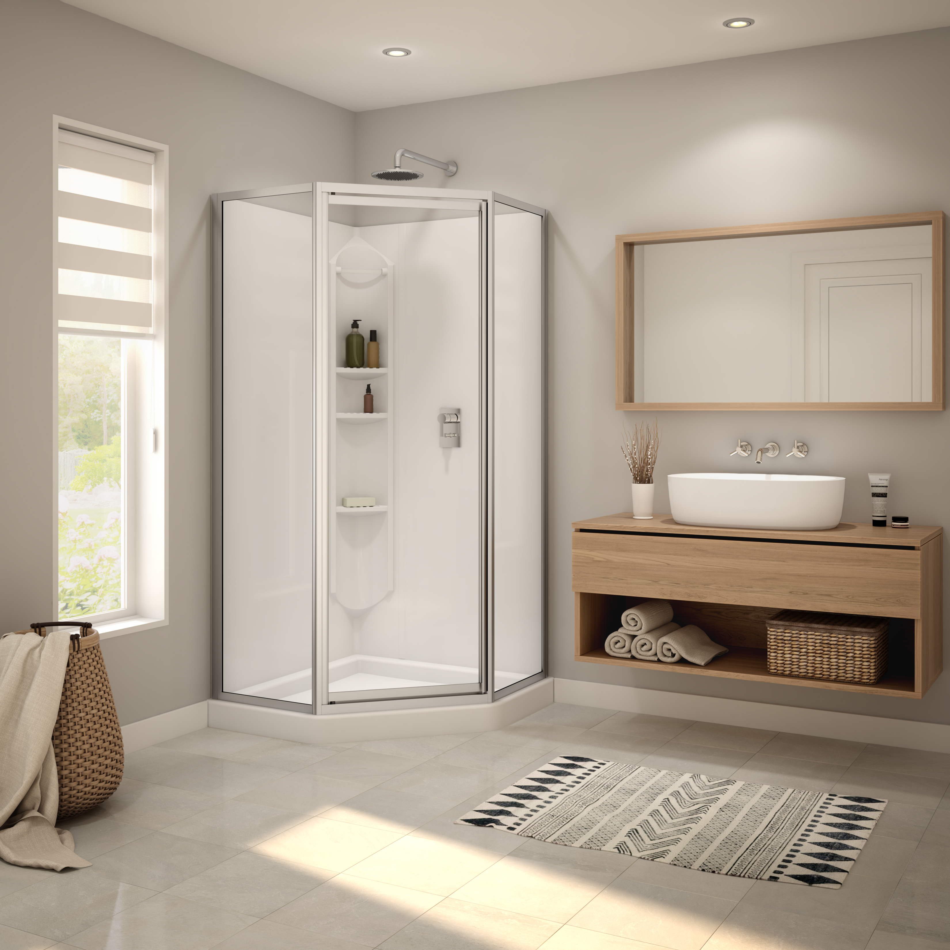 MAAX-SUMMIT-SH-KIT-CH-CLEAR-GLASS-DECO