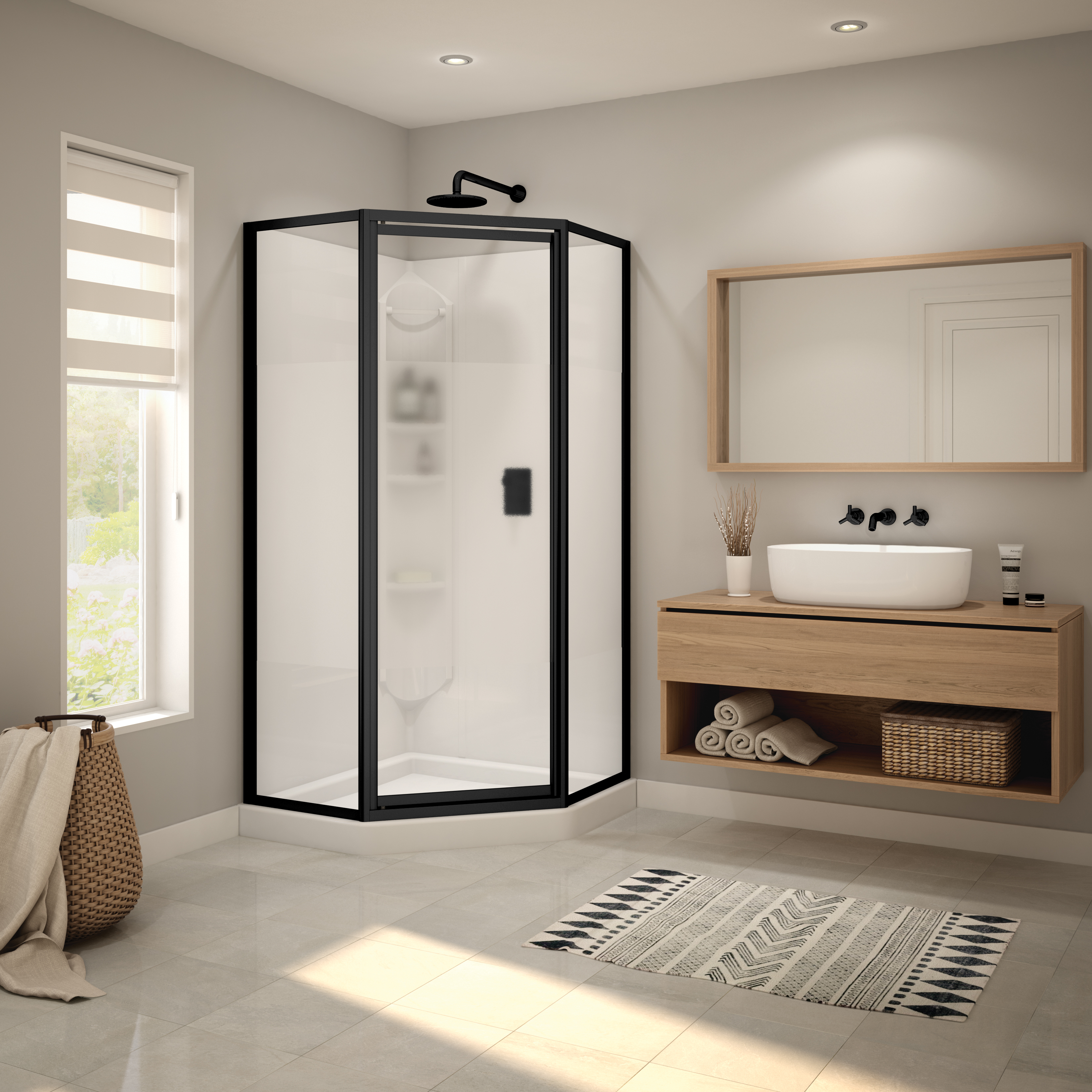 MAAX-SUMMIT-SH-KIT-MB-FROSTED-GLASS-DECO