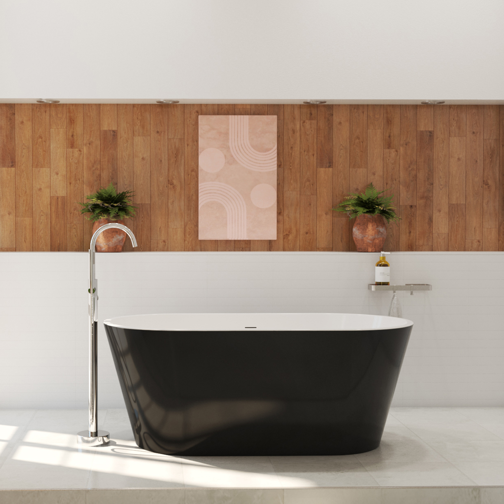 CARISO-TUB-RS356--60W-30D-23H-WHITE-BLACK-SKIRT
