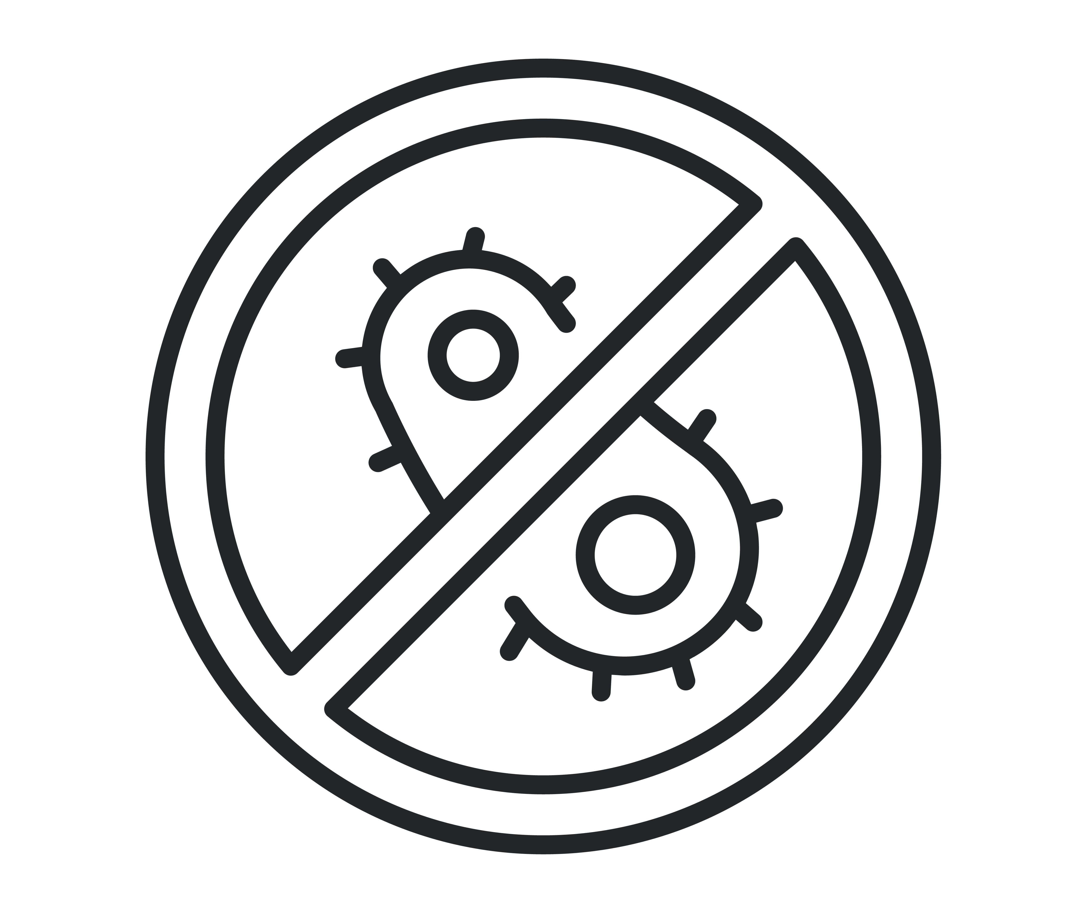 Swan Concrete Shower Walls Antimicrobal PNG image of an antimicrobal icon for Swan's concrete walls.