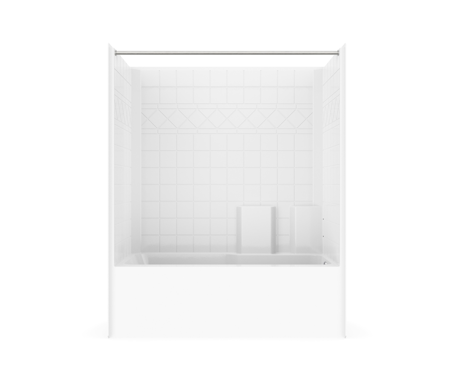 SST 3360 TS Solid Surface Alcove OnePiece Tub Shower with Left Hand