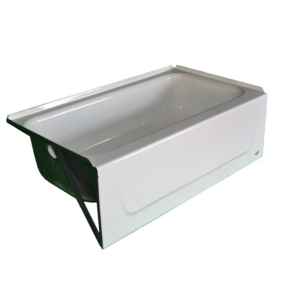 Americast by Bootz 46.5 x 27 Porcelain Enamel Alcove Bathtub