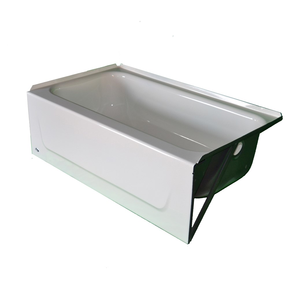Americast by Bootz 54 x 30 Porcelain Enamel Alcove Bathtub