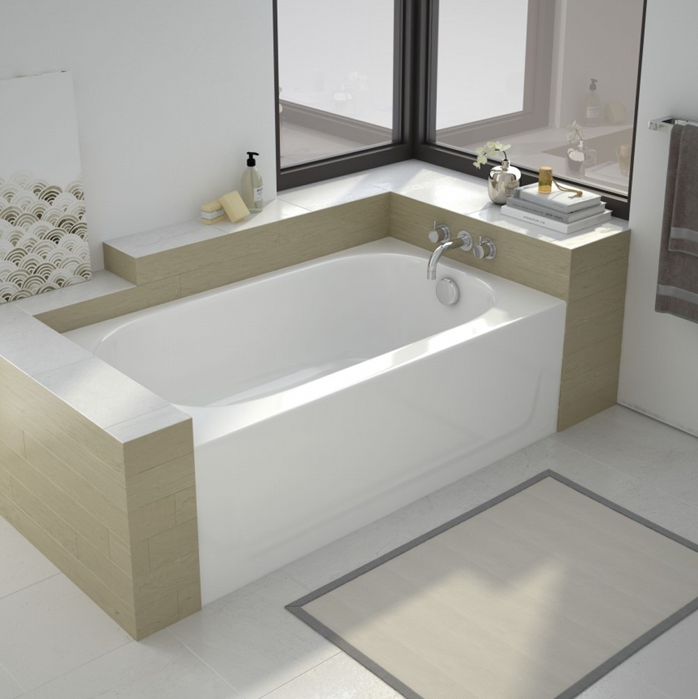 Americast by Bootz 54 x 30 Porcelain Enamel Alcove Bathtub