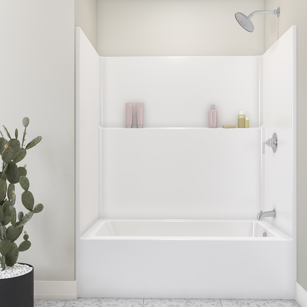 Icon TS6036 Acrylx Alcove Right Hand Drain One-Piece Tub