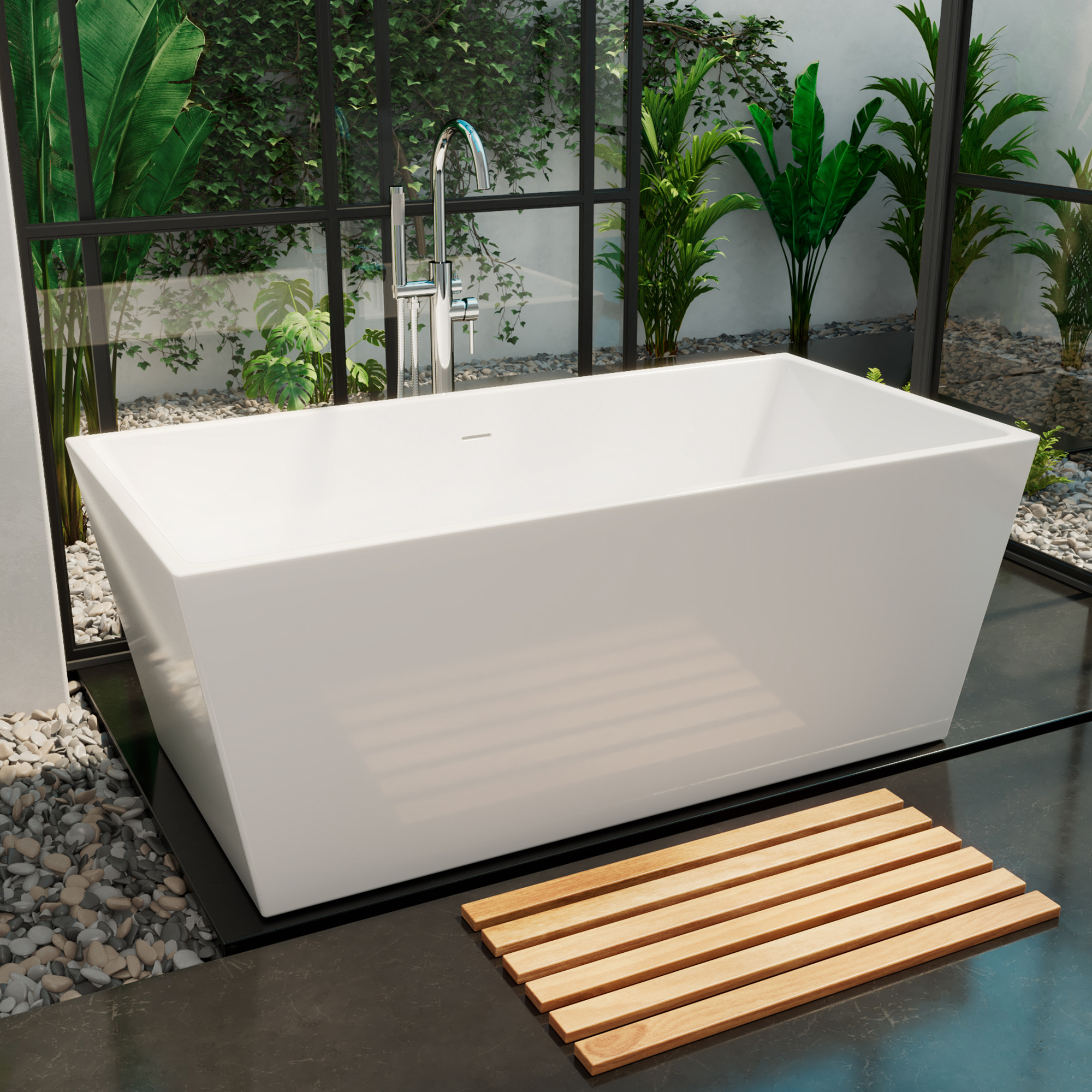 DreamLine Allure 59 inch L x 29 1/2 inch W x 22 7/8 inch H