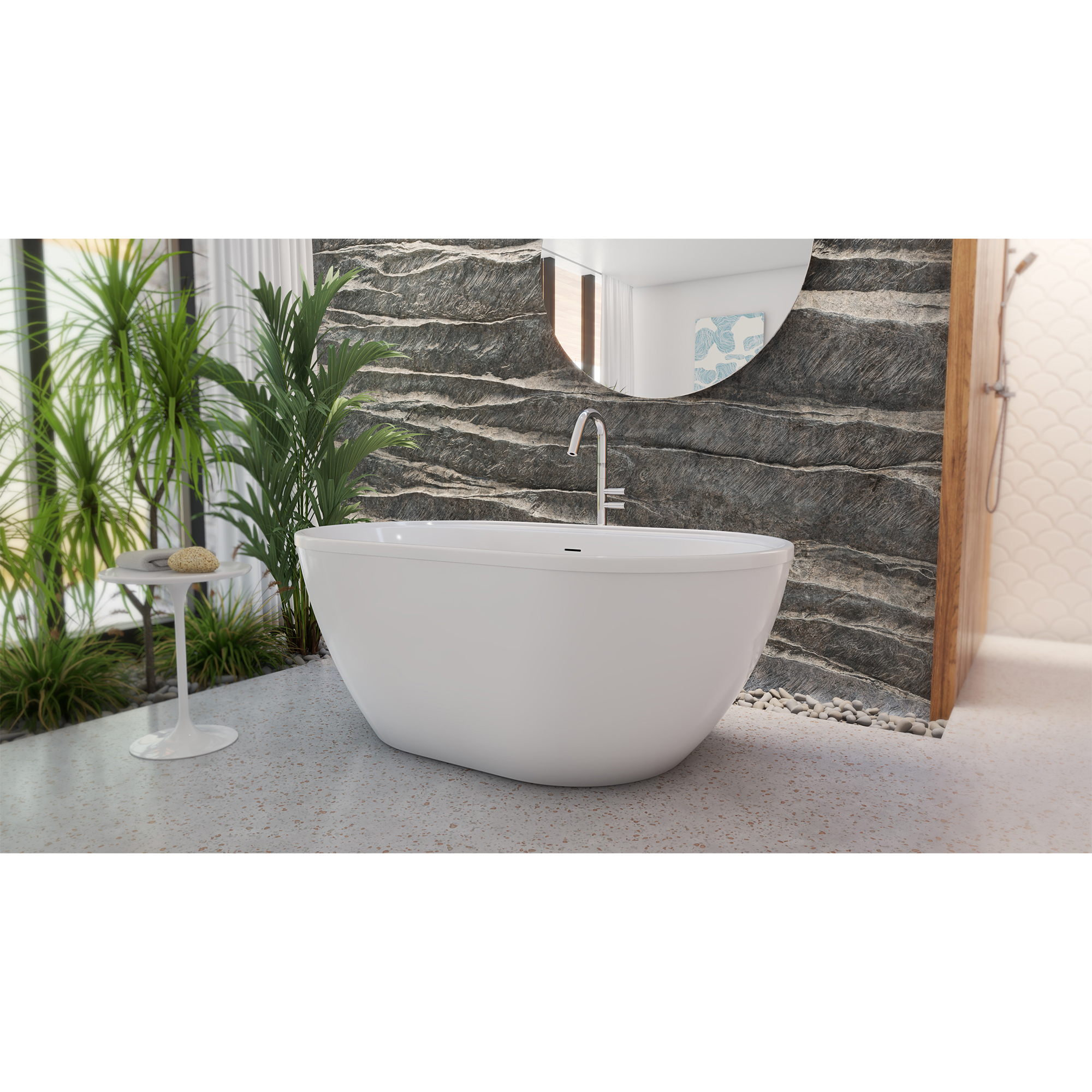 DreamLine Essence 60 1/4 inch L x 34 1/4 inch W x 23 5/8 inch H