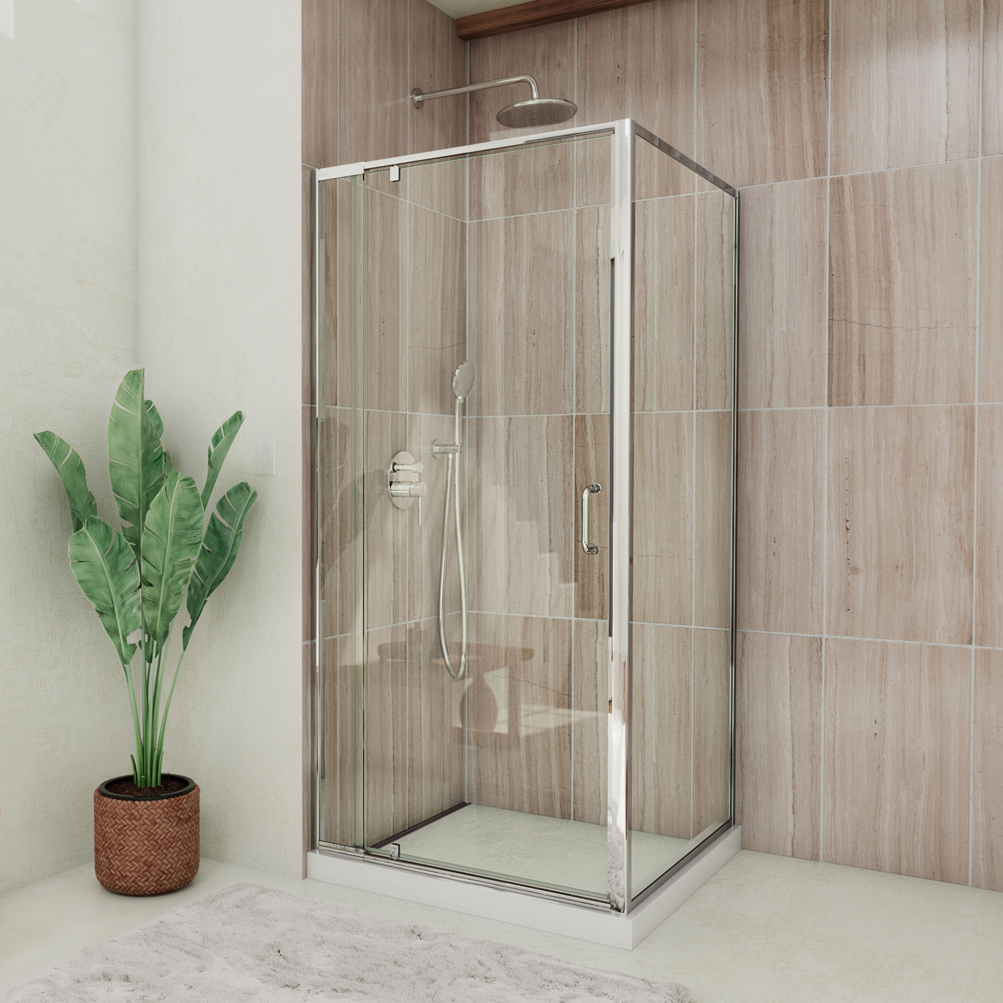 平棚 900x350x 300 dcp-100-flex-shower-enclosure-