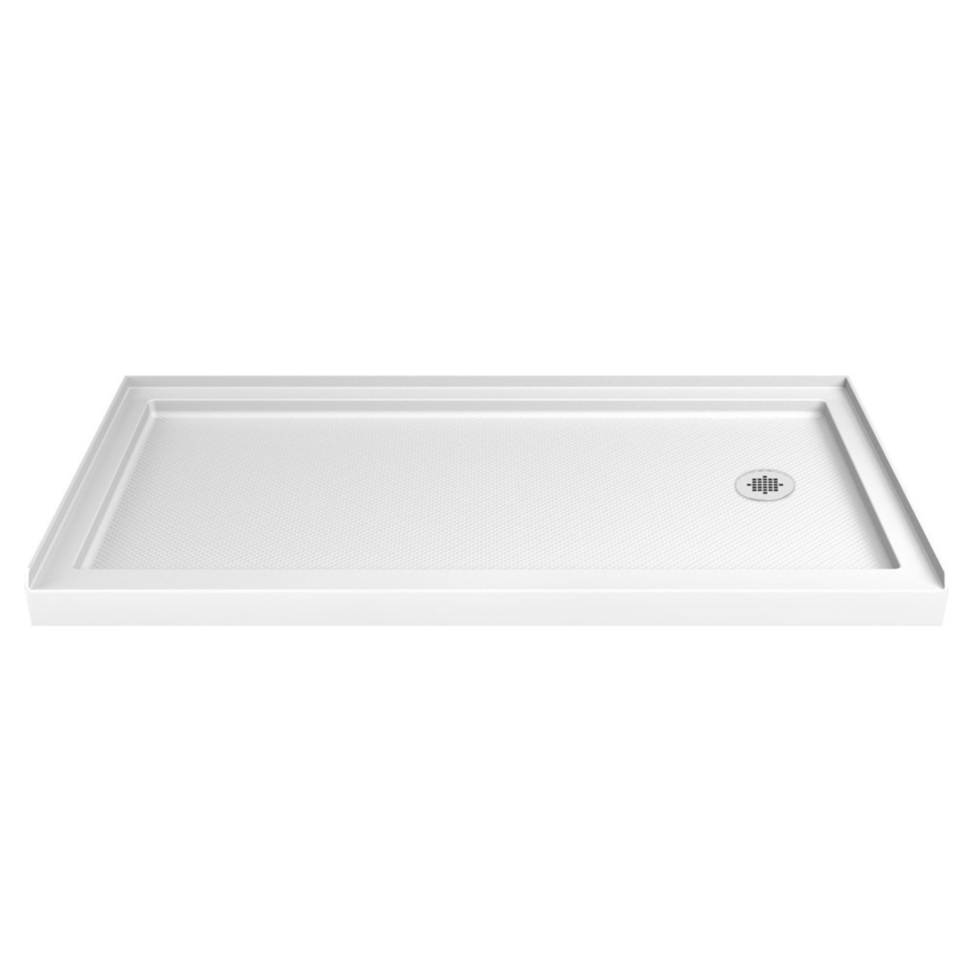 DreamLine SlimLine 30 inch D x 60 inch W x 2 3/4 inch H Right Drain ...