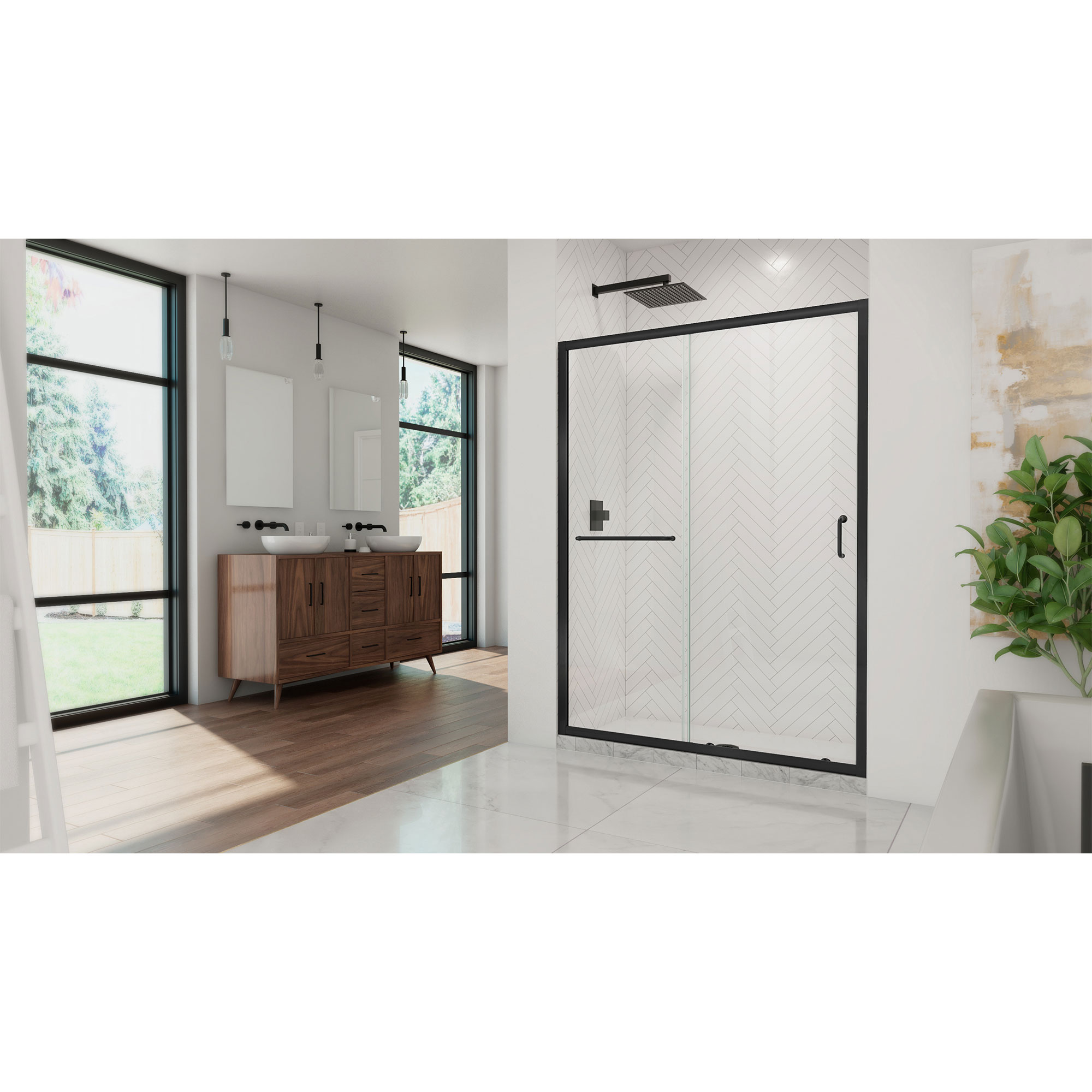 DreamLine Infinity-Z 56 - 60 inch W x 72 inch H Semi-Frameless