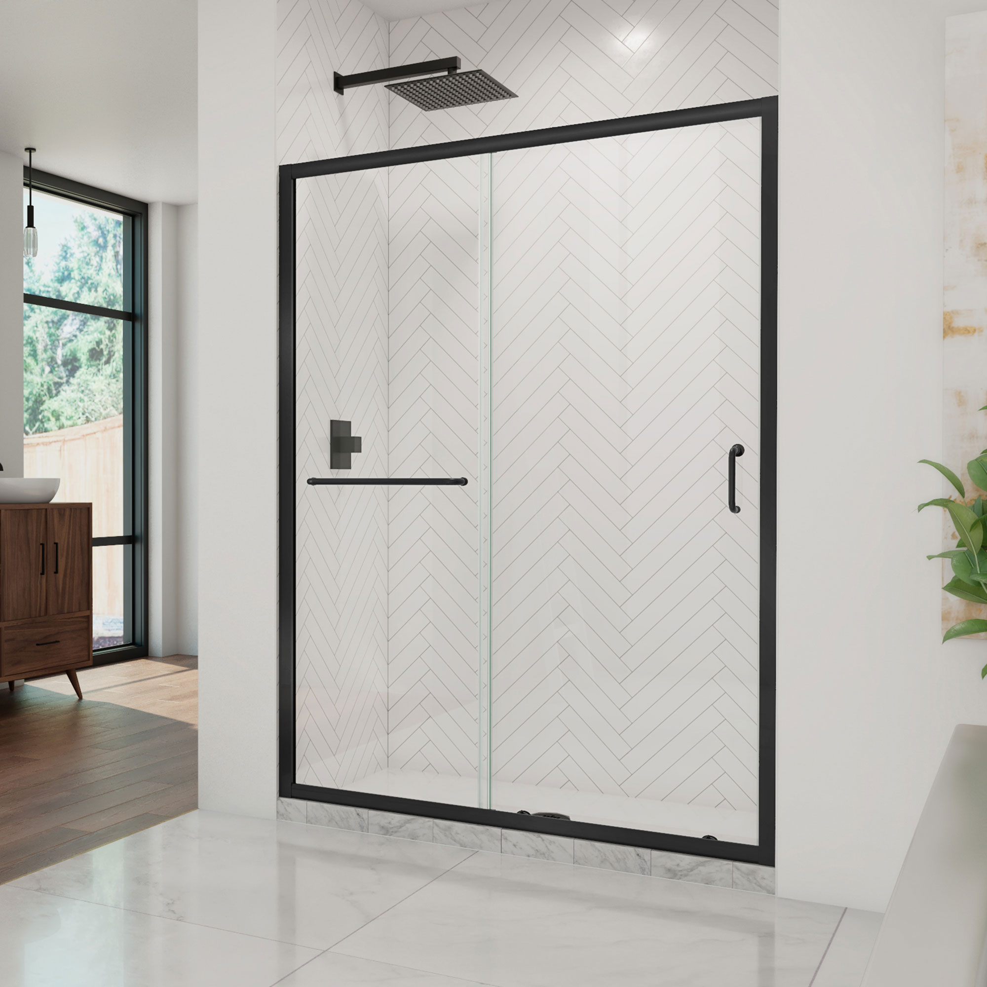 DreamLine Infinity-Z 56 - 60 inch W x 72 inch H Semi-Frameless
