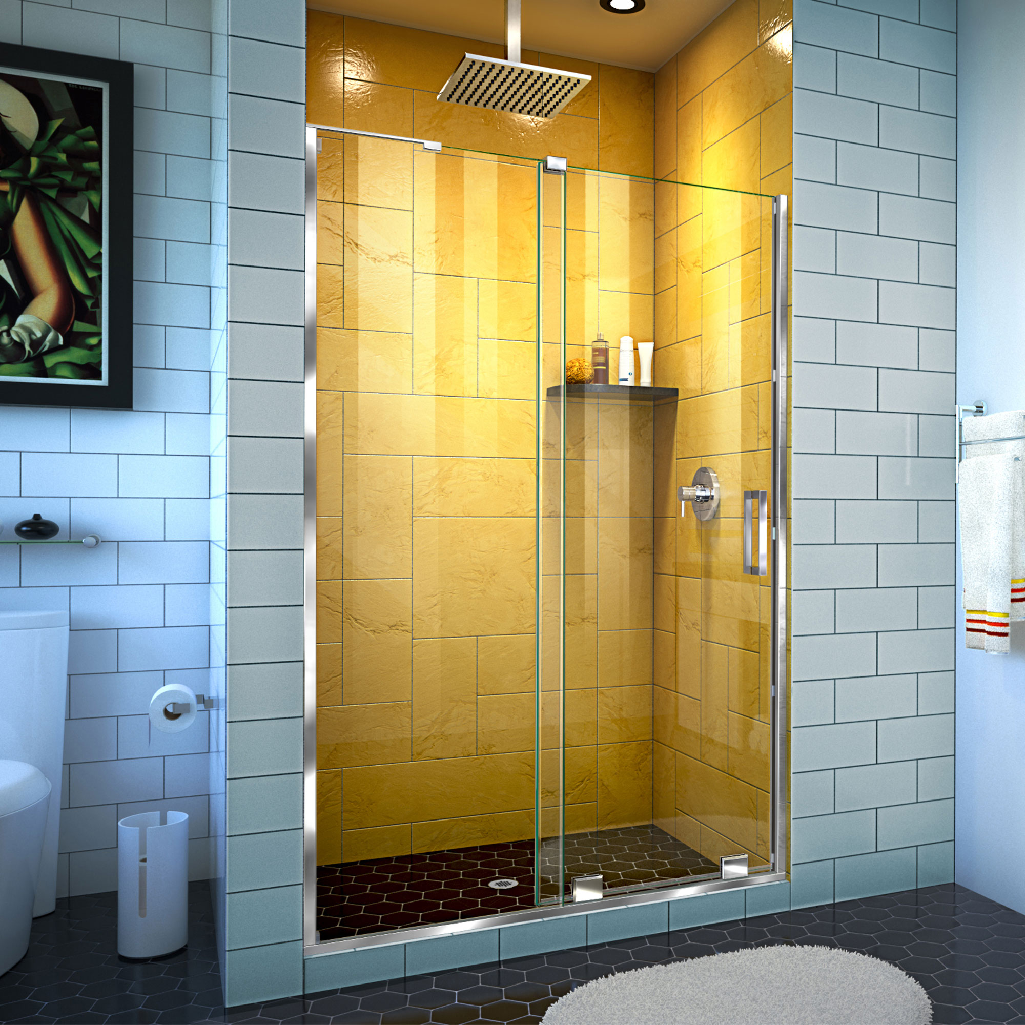 DreamLine Mirage-Z 44 - 48 inch W x 72 inch H Frameless Sliding