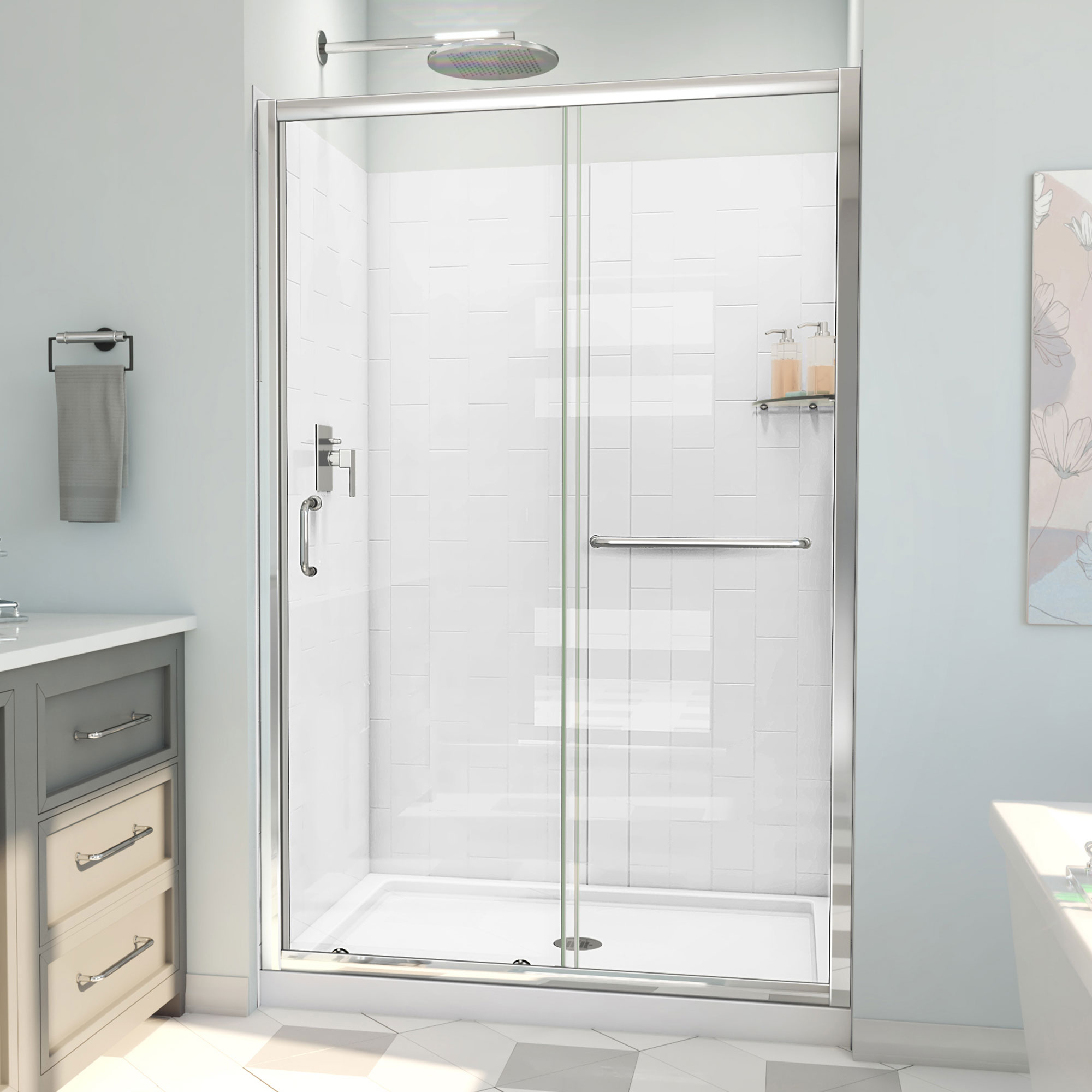 DreamLine Infinity-Z 44 - 48 inch W x 72 inch H Semi-Frameless