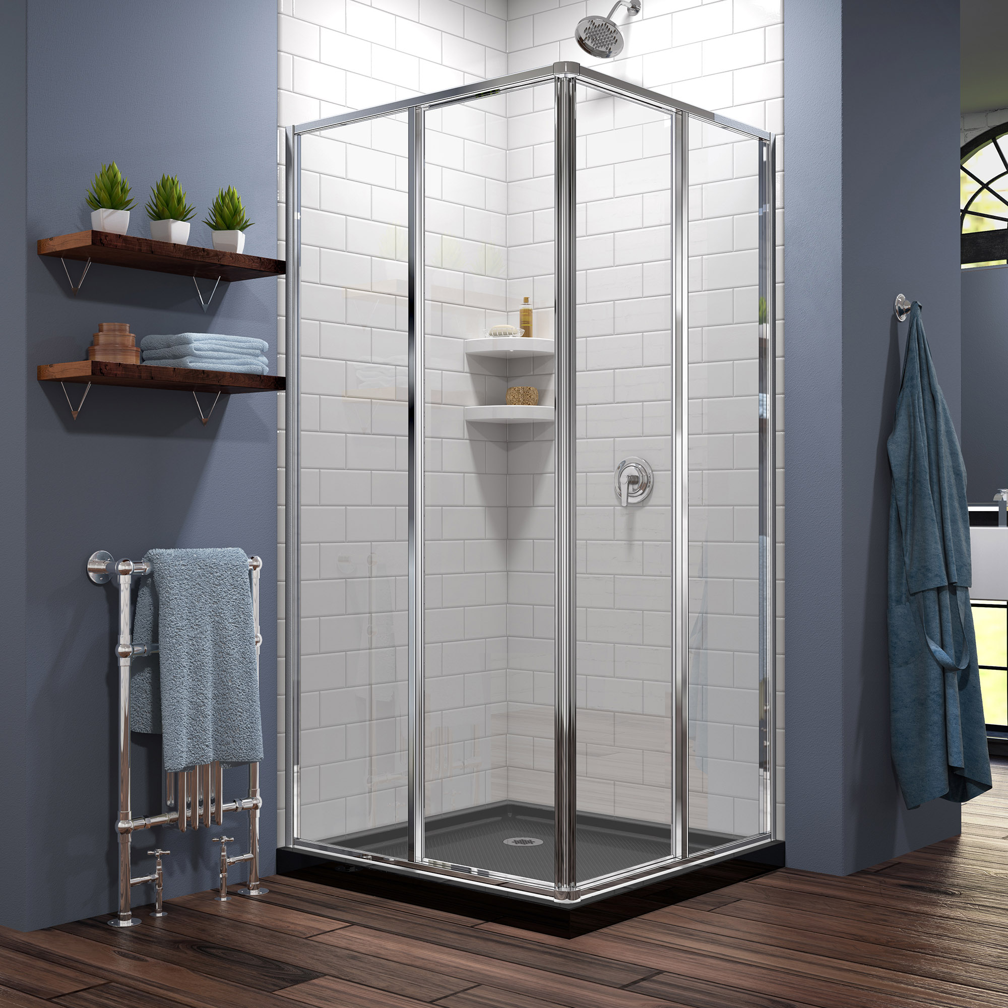 Corner Shower Enclosure 36 X 36 X 72 Inch Cornerview Iraq