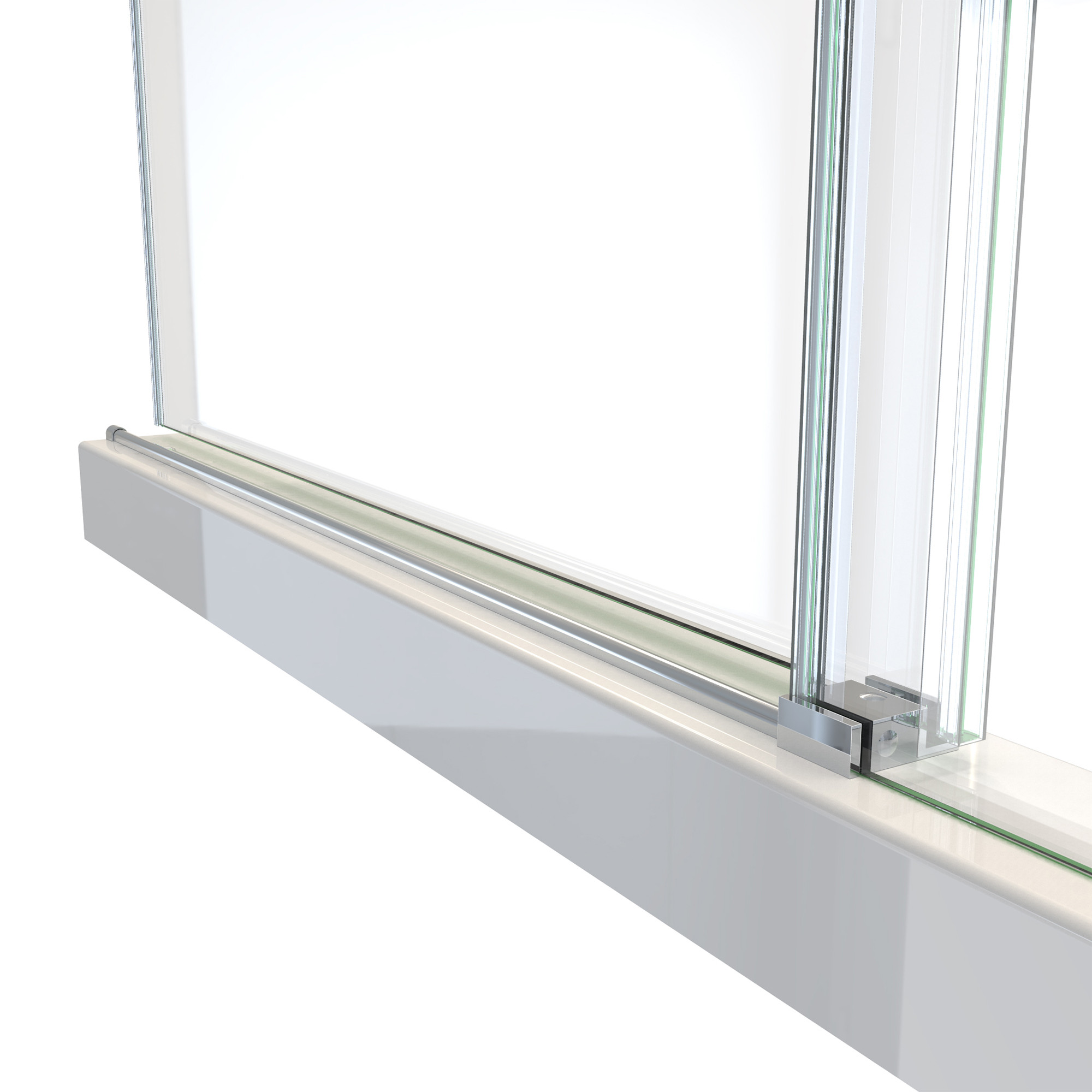DreamLine Seneca 56 - 60 inch W x 62 inch H Frameless Sliding Tub