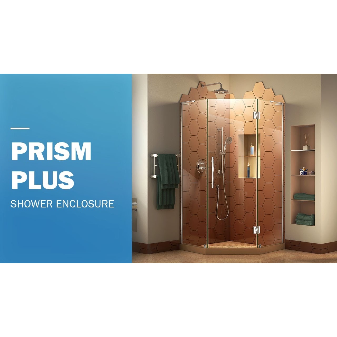 DreamLine Prism Plus 42 inch D x 42 inch W x 74 3/4 inch H