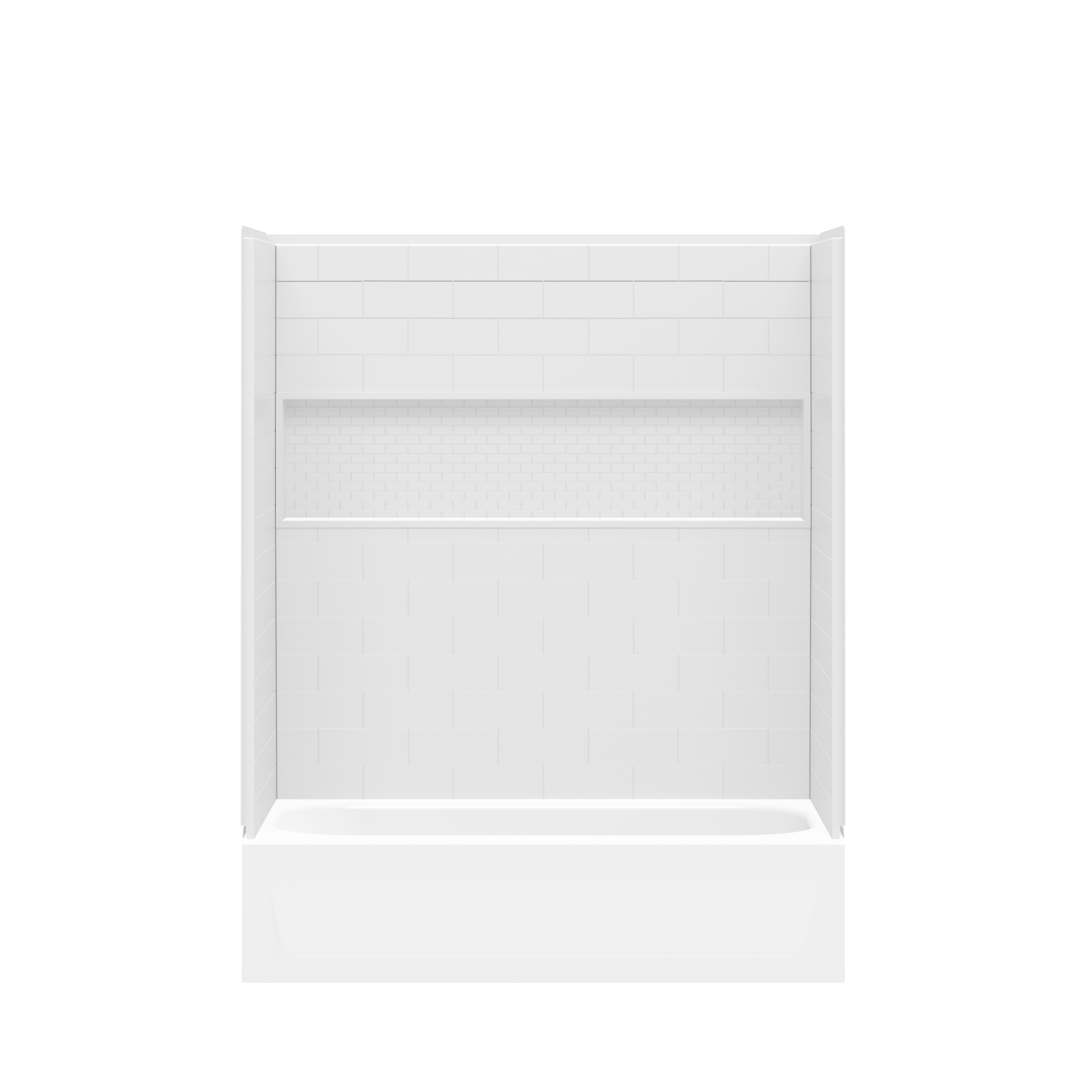 NexTile 6032 Direct-to-Stud Four-Piece Tub Wall Kit