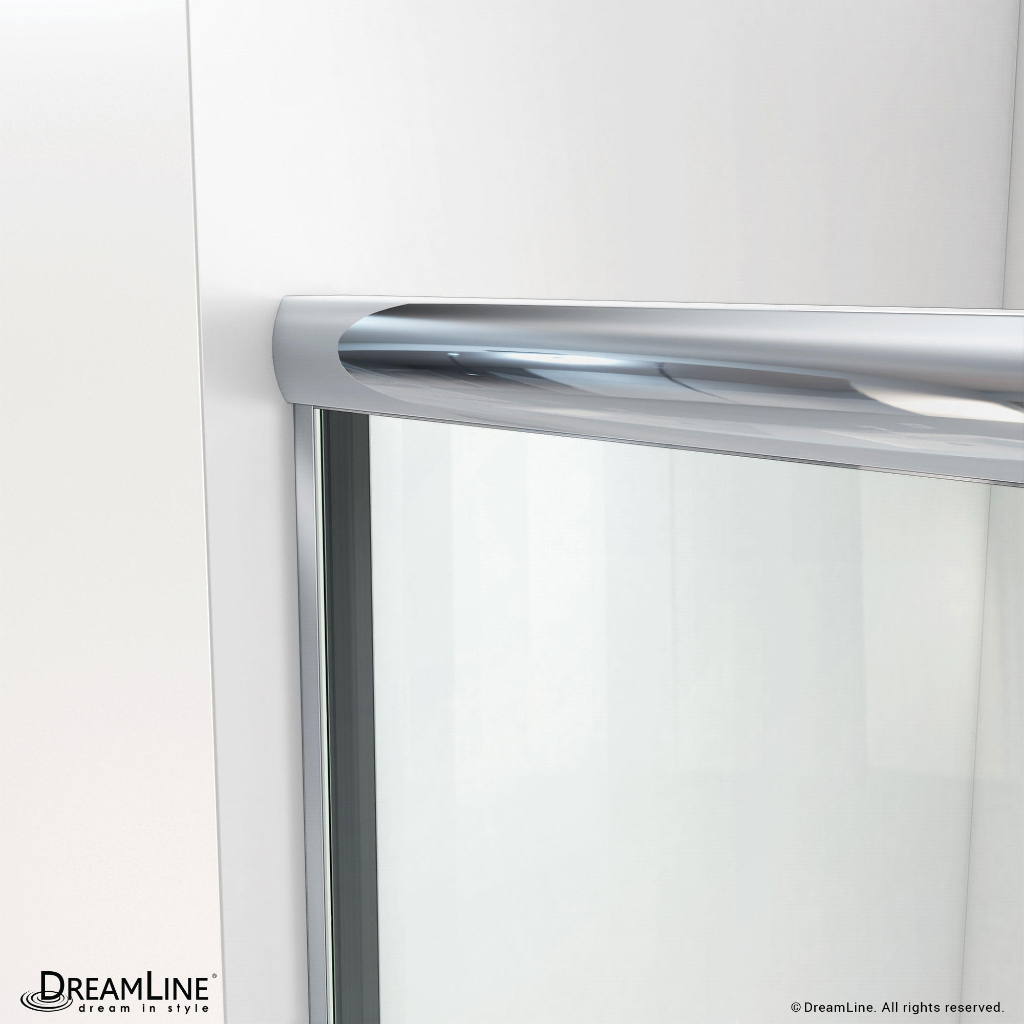 Aloha 56 - 60 inch W x 56 inch H Semi-Frameless Sliding Tub Door