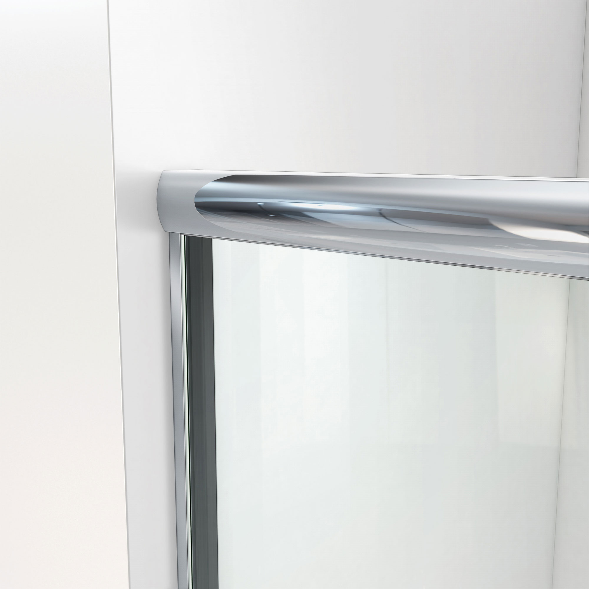 Aloha 56 - 60 inch W x 56 inch H Semi-Frameless Sliding Tub Door