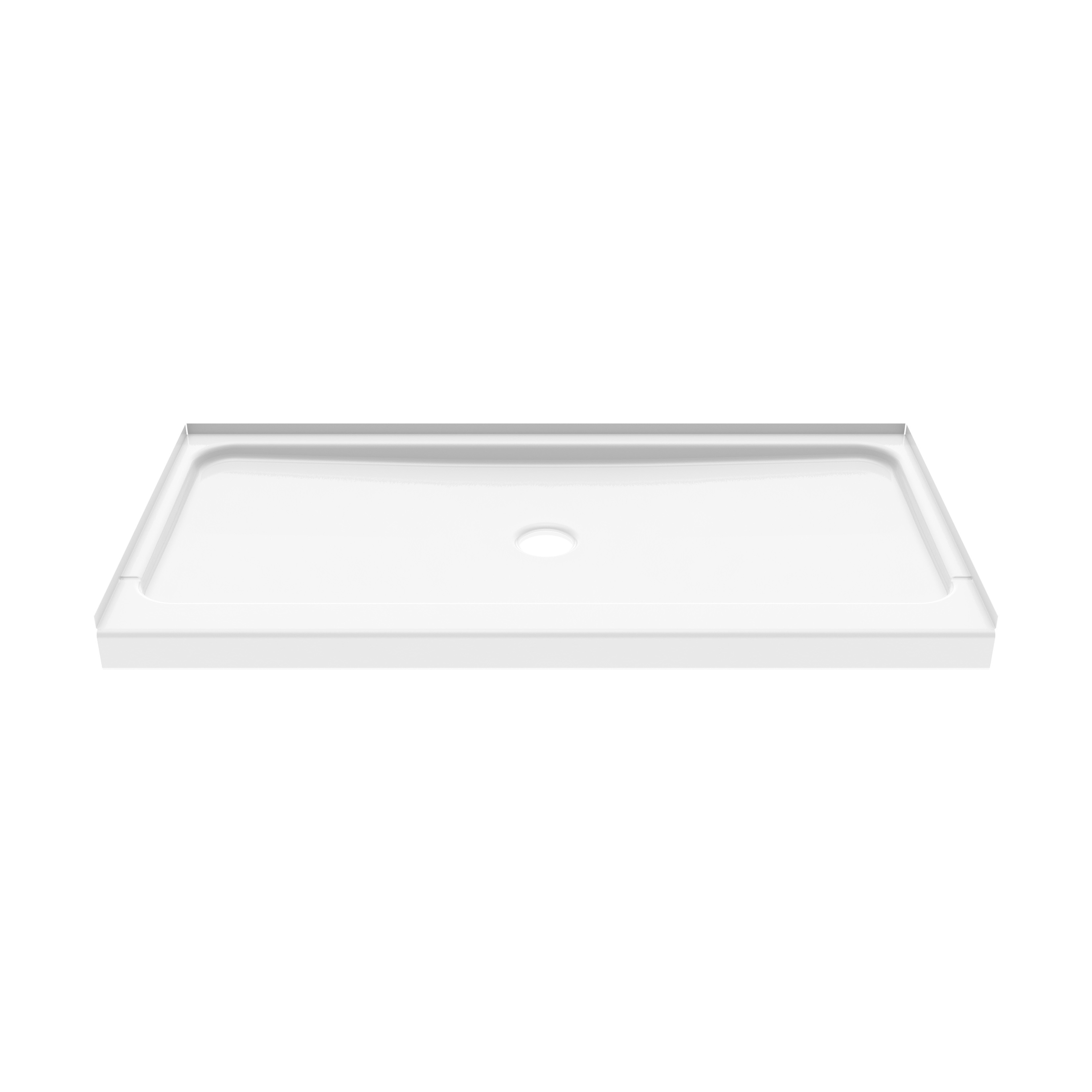 Americast 60 x 36 x 3  Alcove Shower Base - Round Drain