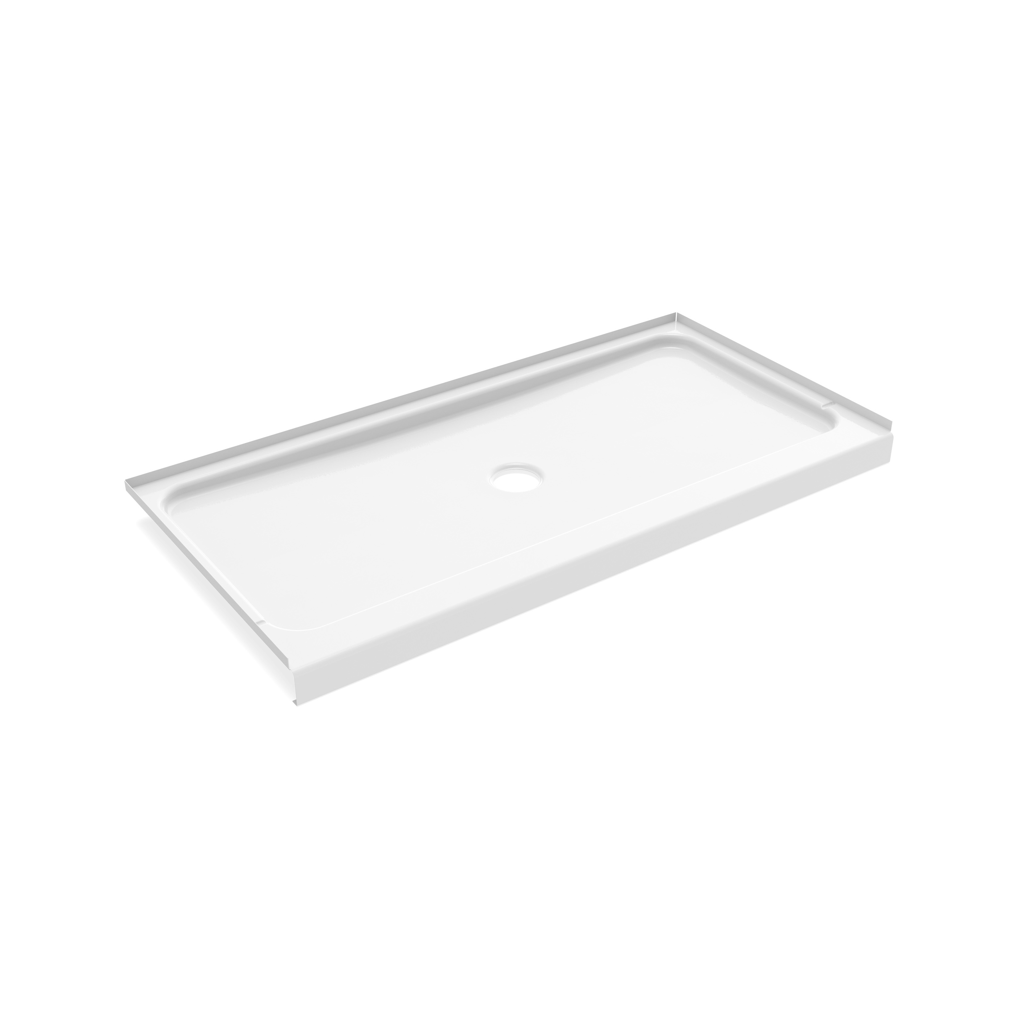 Americast 60 x 36 x 3  Alcove Shower Base - Round Drain