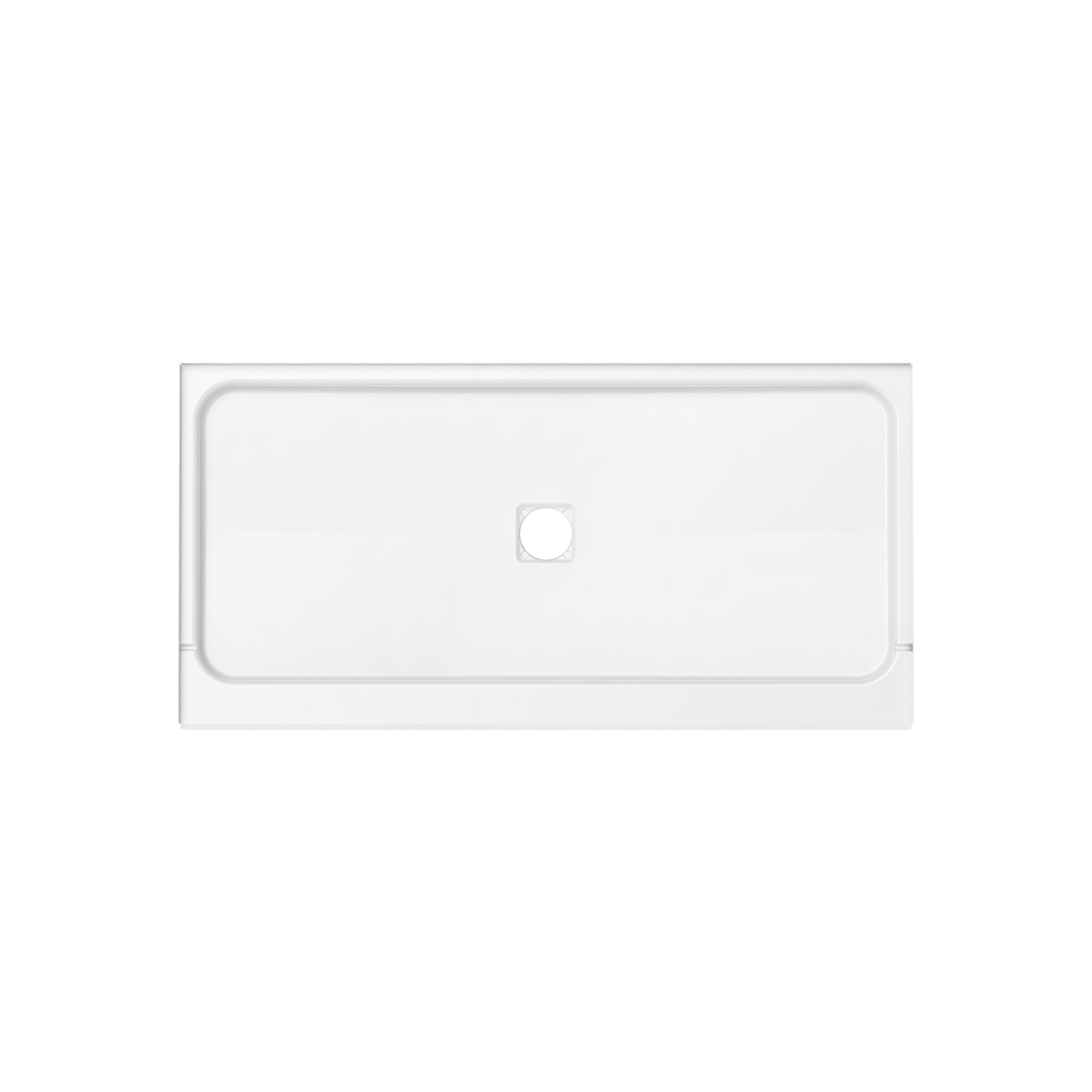 Americast 60 x 36 x 3  Alcove Shower Base - Square Drain