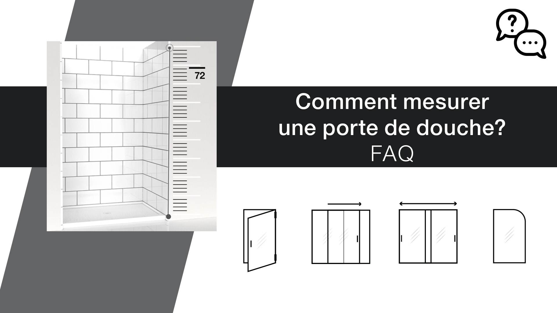 Comment mesurer une porte de douche