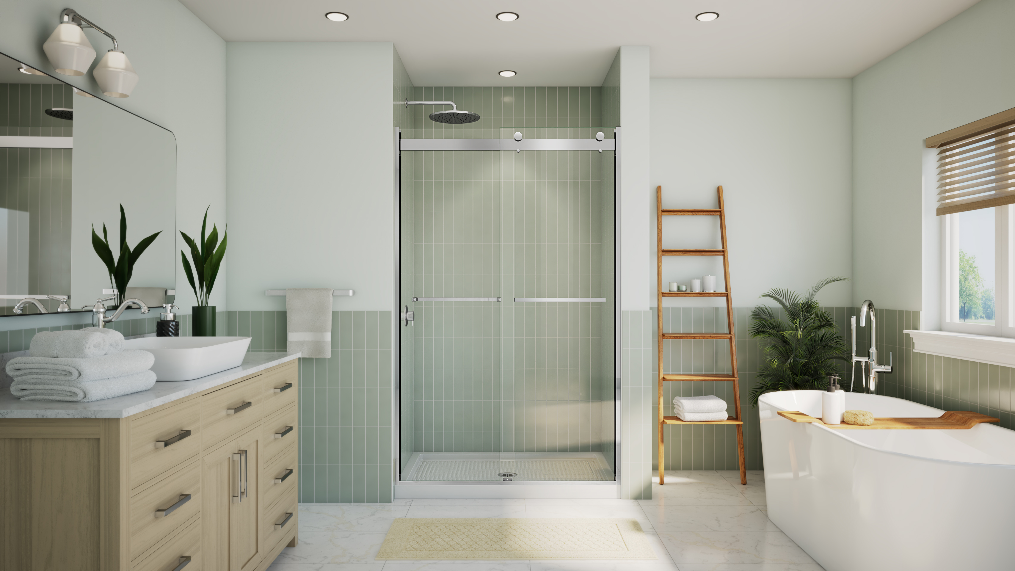 DreamLine Essence-H 44 - 48 inch W x 76 inch H Semi-Frameless