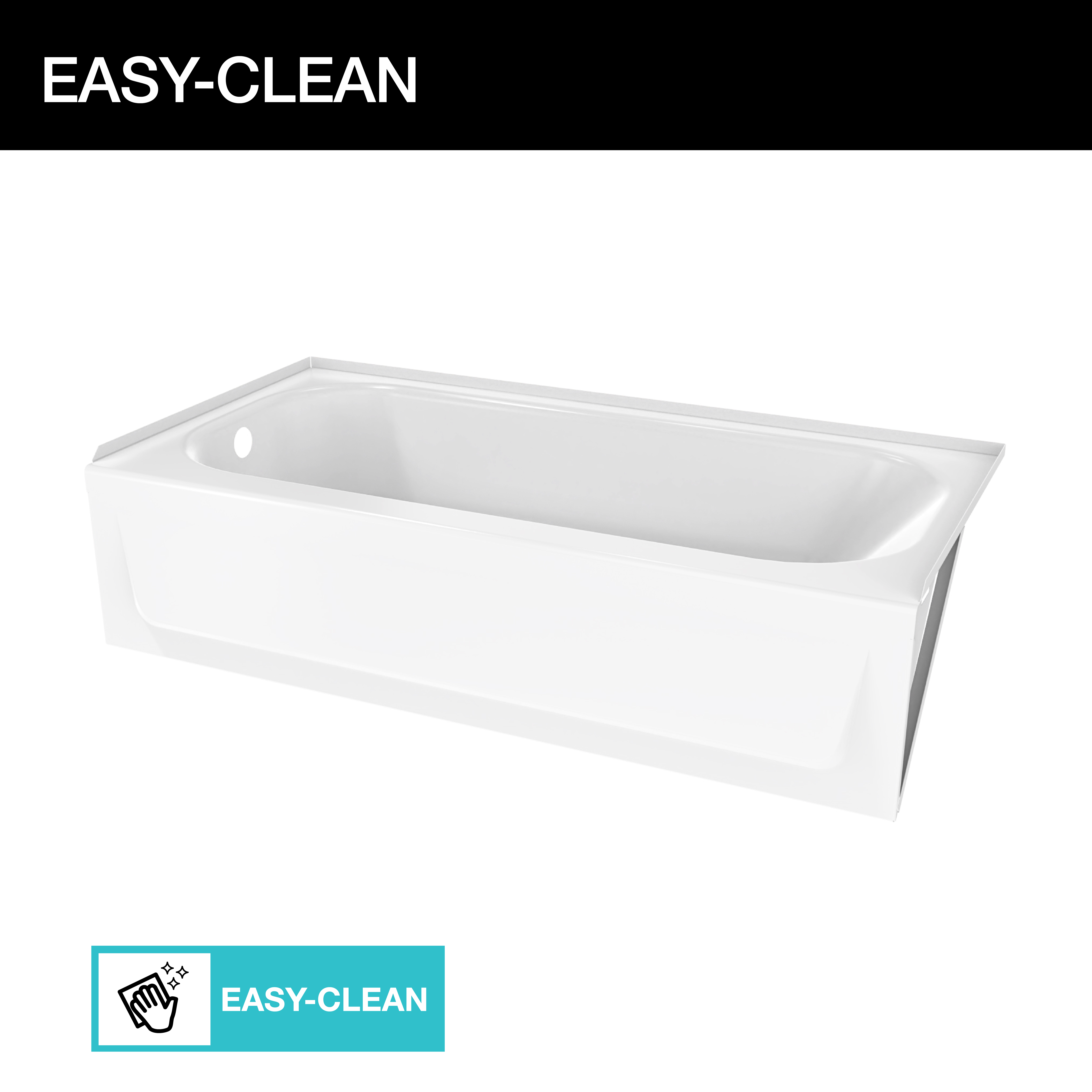 BootzCast 6030 Porcelain Enamel Alcove Bathtub