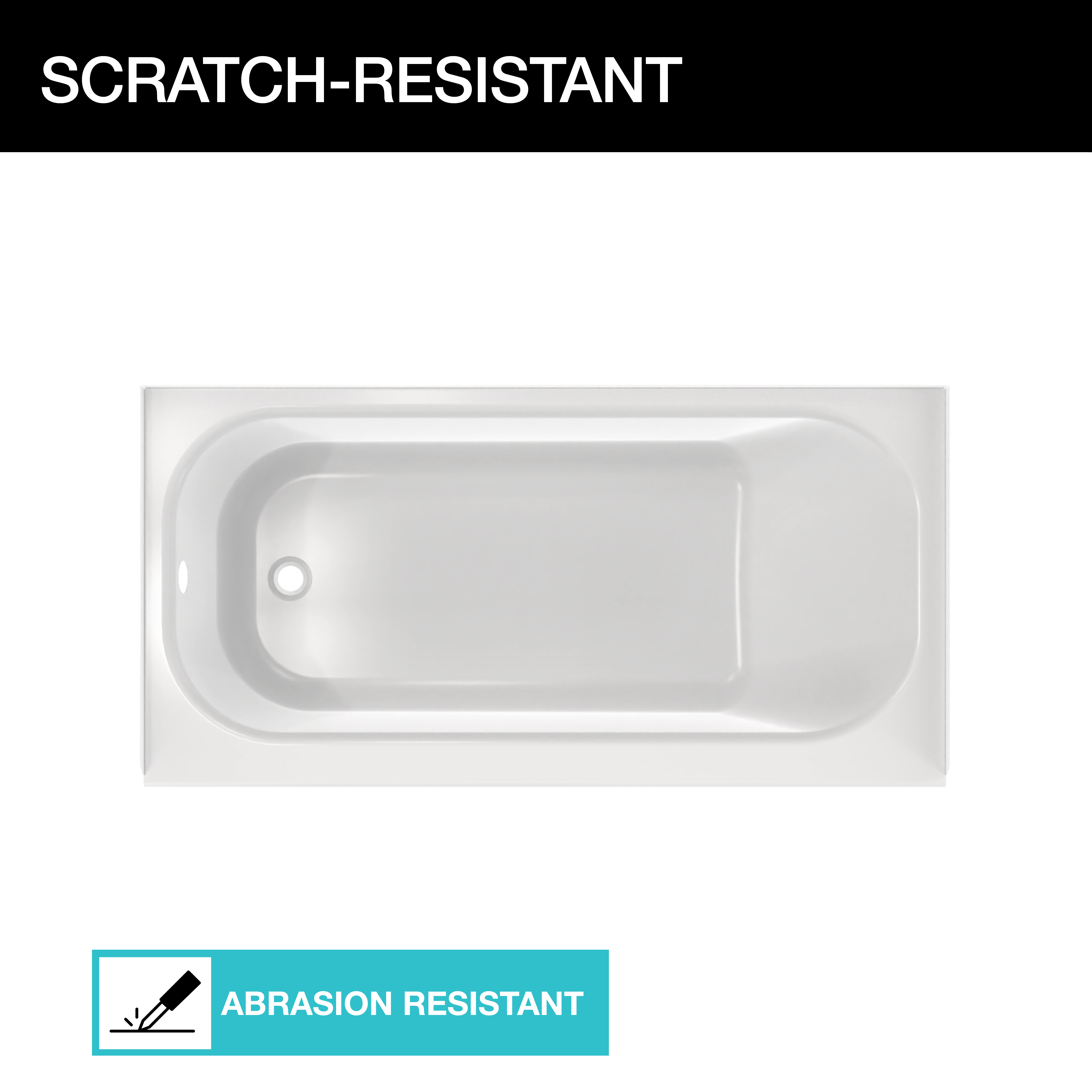 BootzCast 6030 Porcelain Enamel Alcove Bathtub