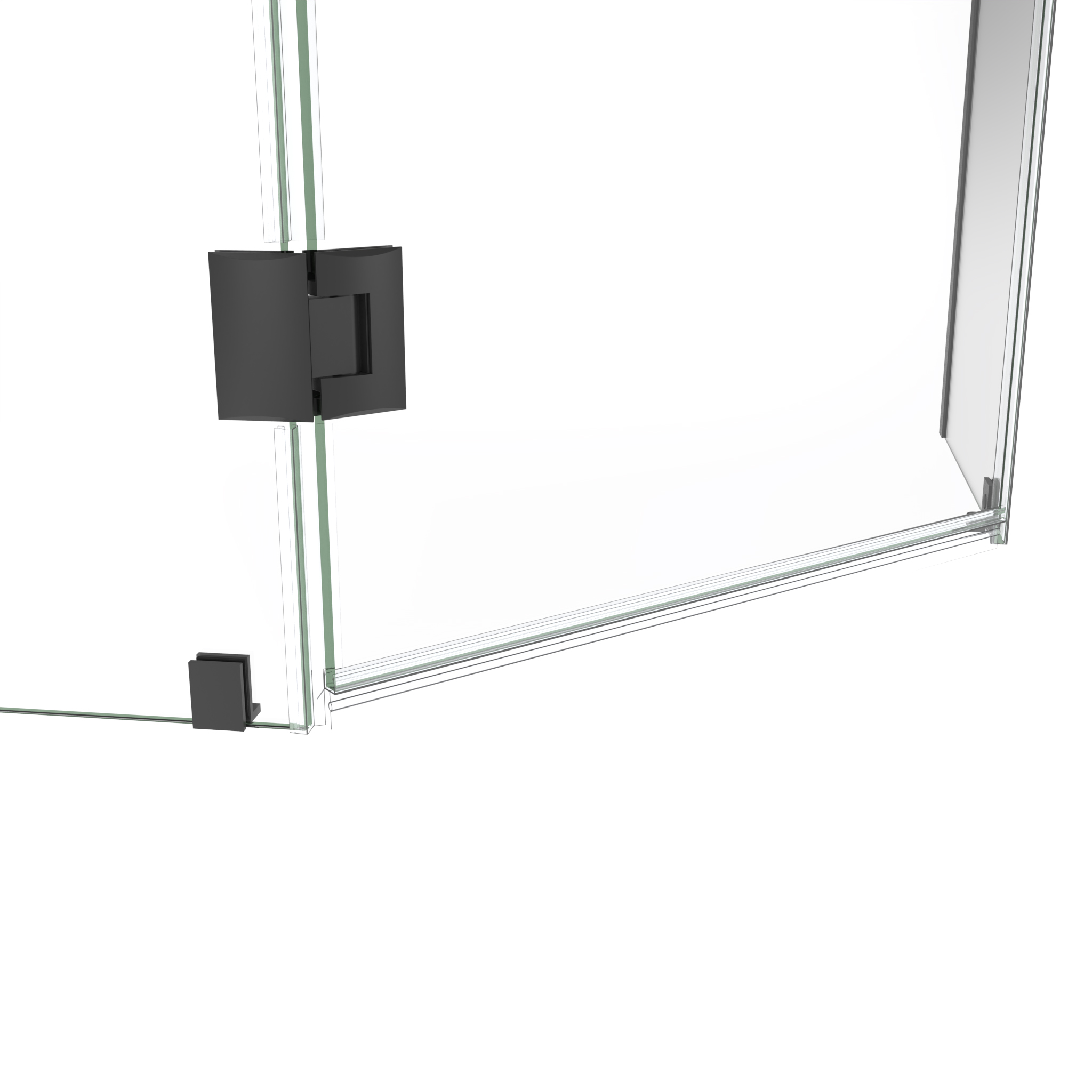 DreamLine Prism Plus 34 inch x 72 inch Frameless Neo-Angle Hinged