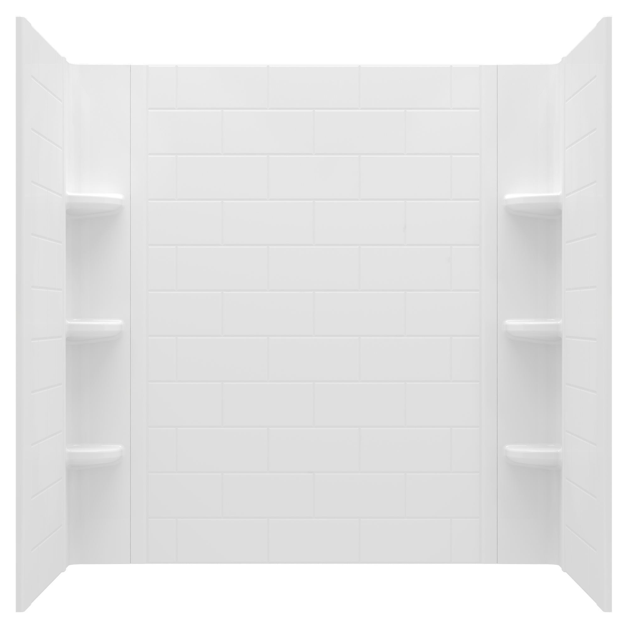 Ovation Curve 60X60 Lg Subway Pattern Tub Walls