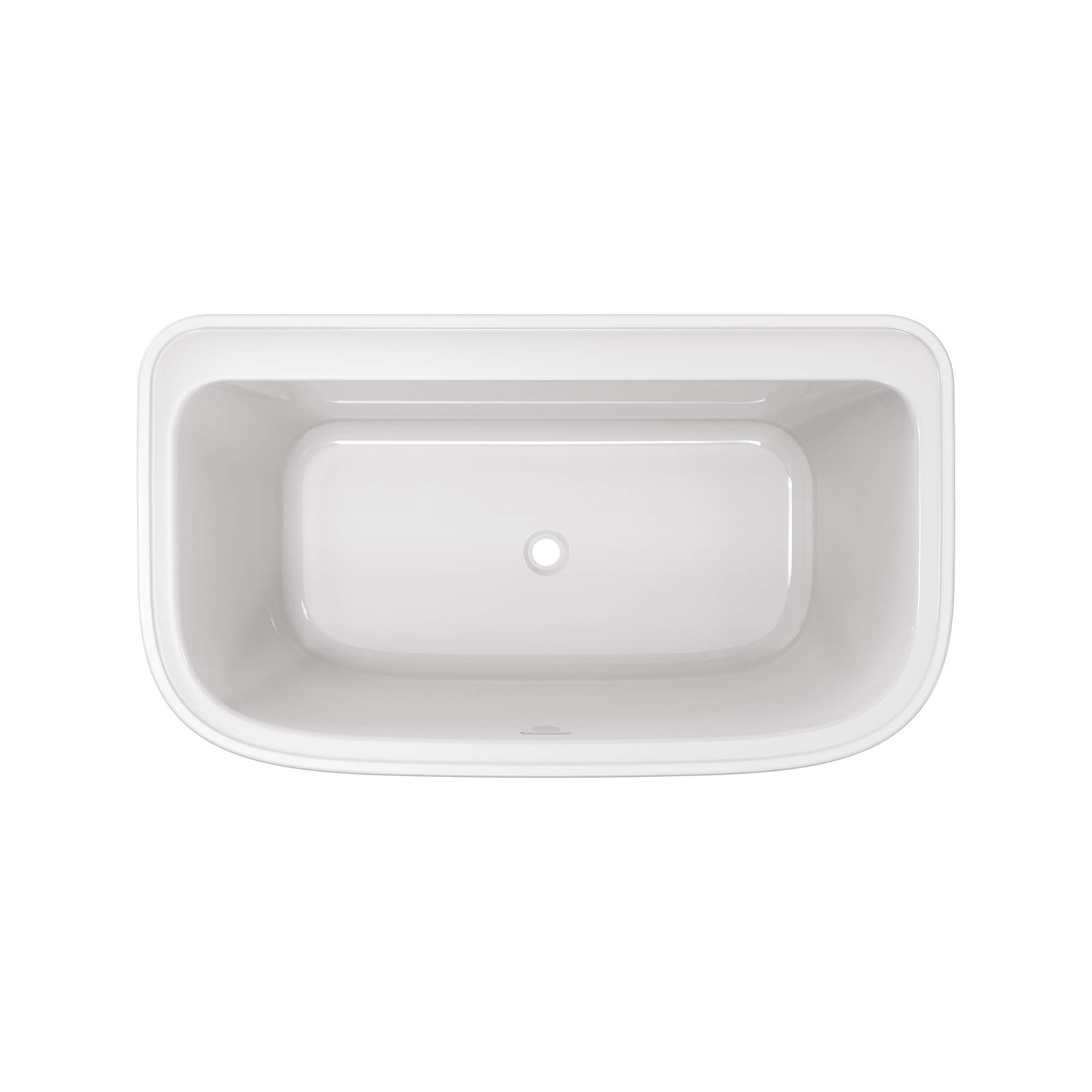 Freedom Acrylic 60  x  34 Freestanding Bathtub with White Drain and Overflow