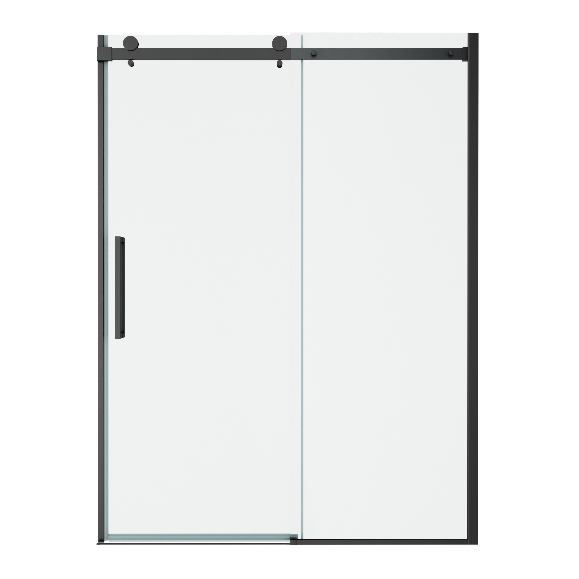 Passage 72-Inch High Semi-Frameless Top-Roller Sliding Shower Door