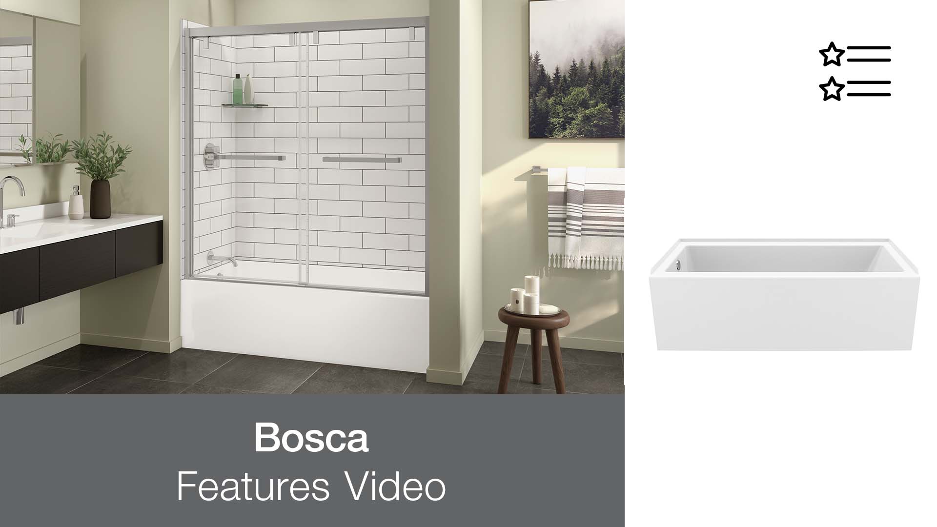 Bosca Acrylic Alcove Bathtub – Features & Benefits