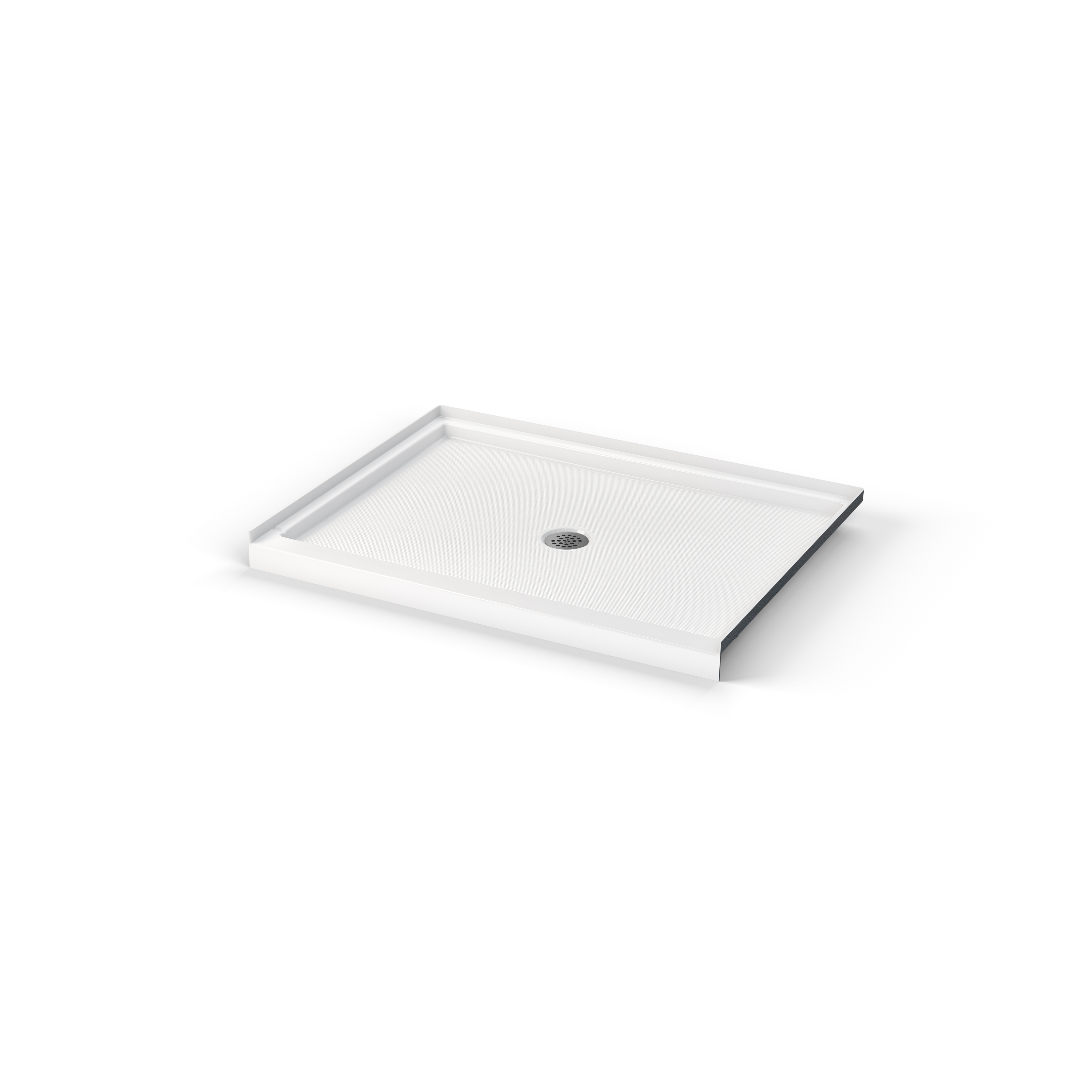 Icon Base 4832 AcrylX™ Alcove Center Drain Shower Base in White