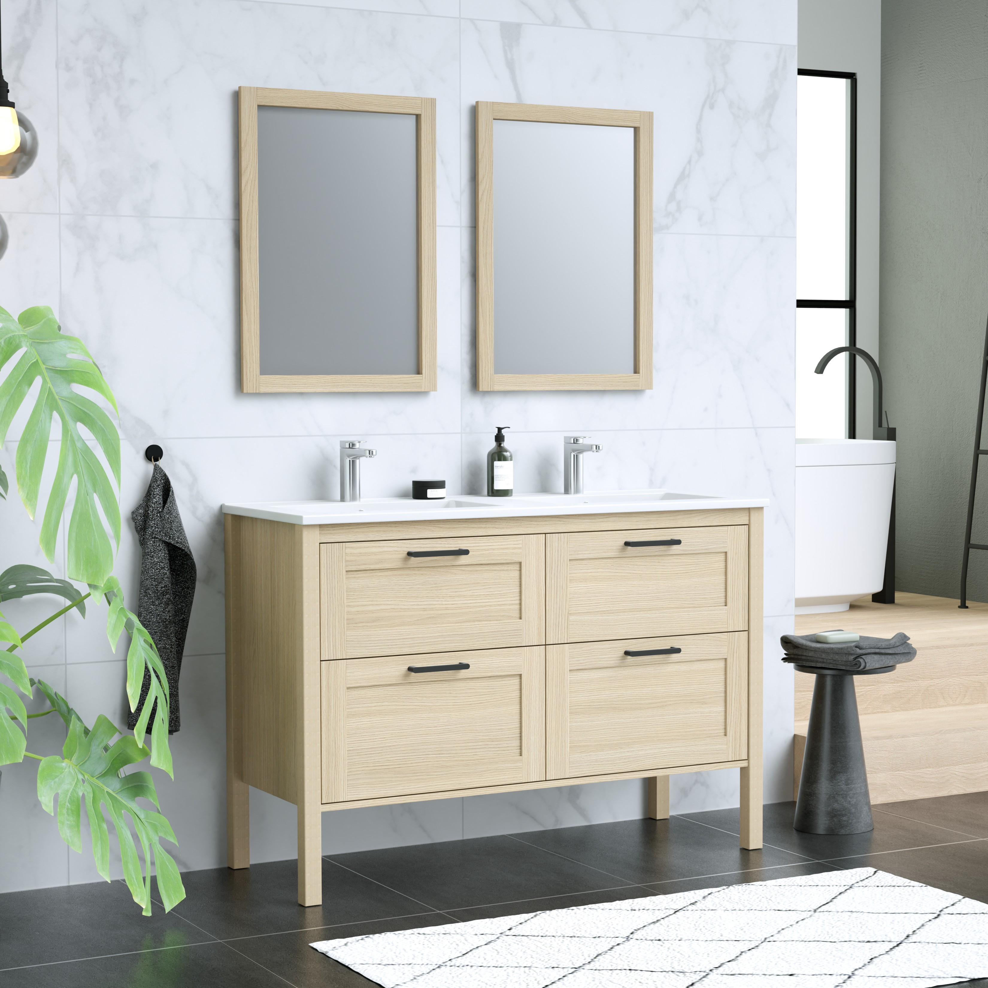 MAAX-OPALINE-VANITY-48-OAK-BLK-DECO1-SIDE