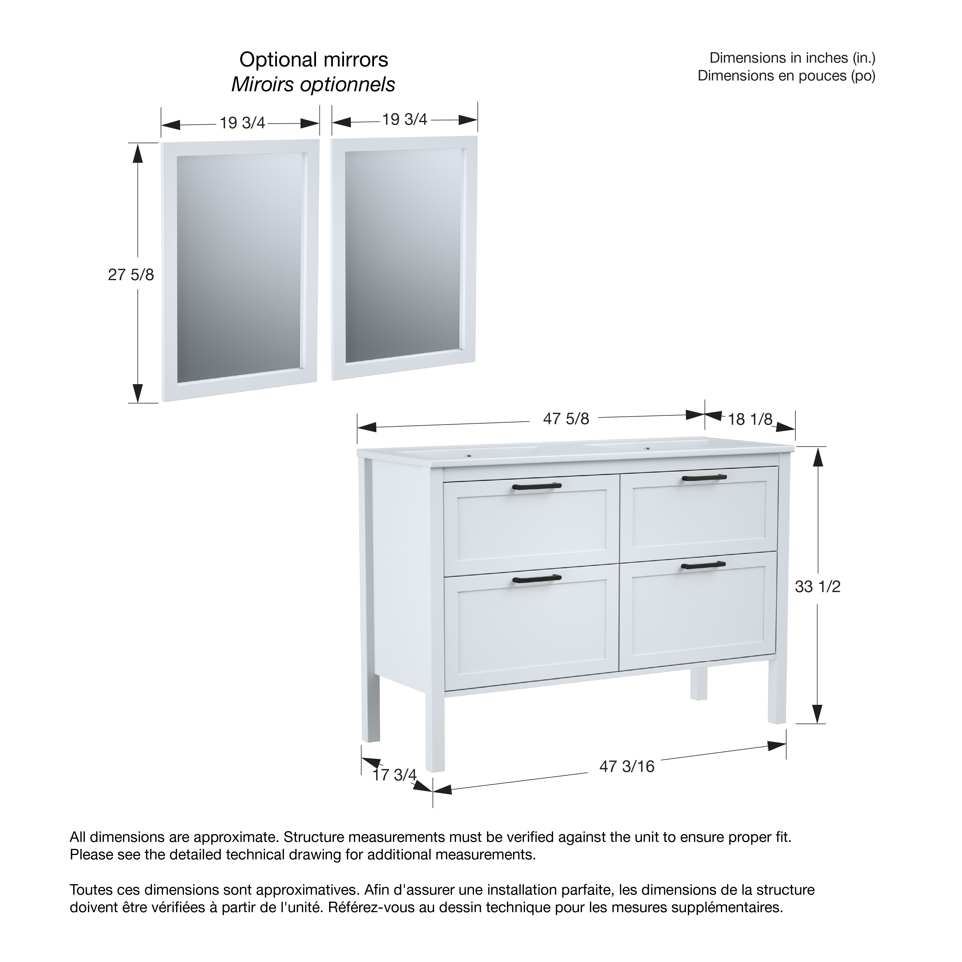 MAAX-OPALINE-VANITY-48-WHT-BLK-MIRROR-DIM
